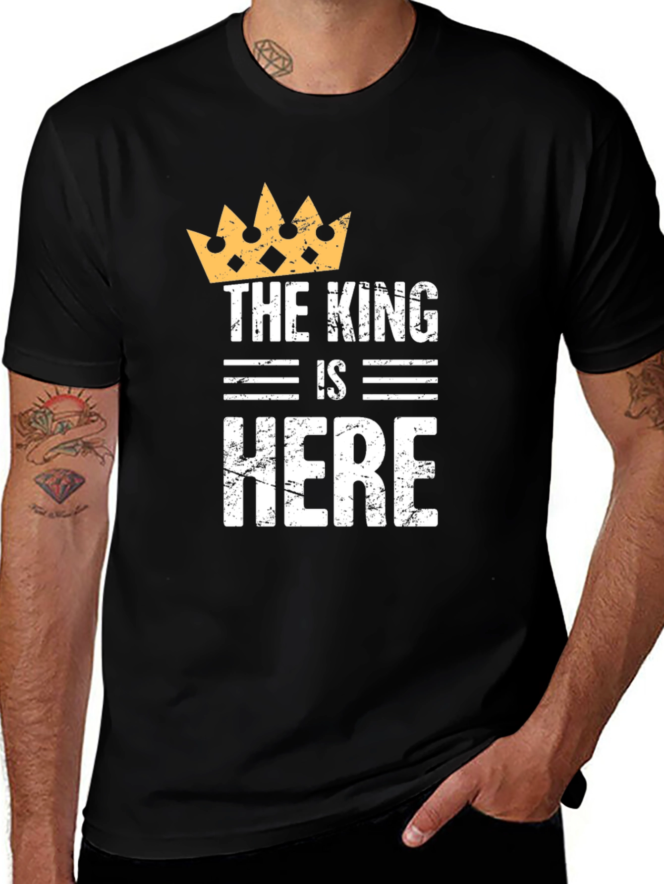 Variant 25 of The King is Here Black T-Shirt
