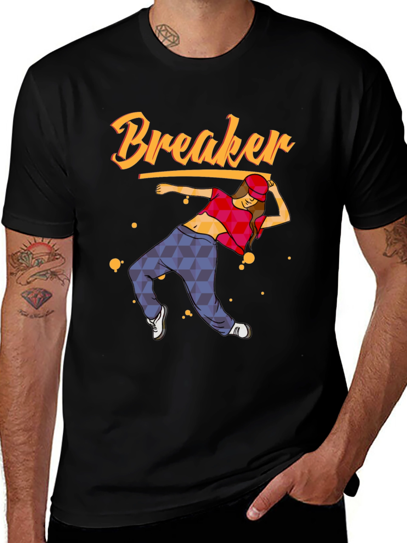 Variant 26 of Breaker Dance Graphic Tee - Cool Street Style