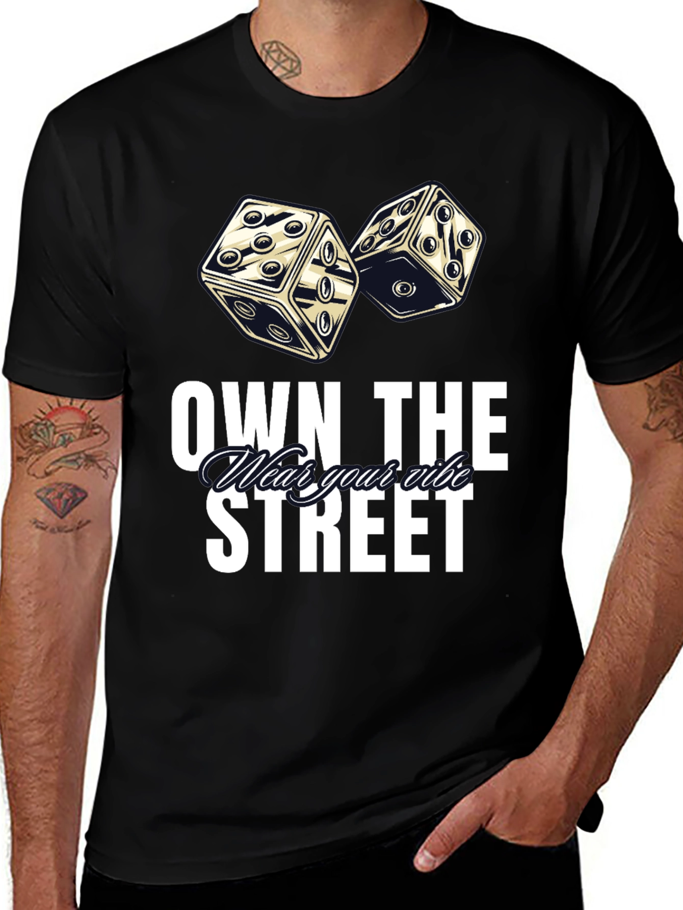 Own the Street Graphic Tee - Dice Design