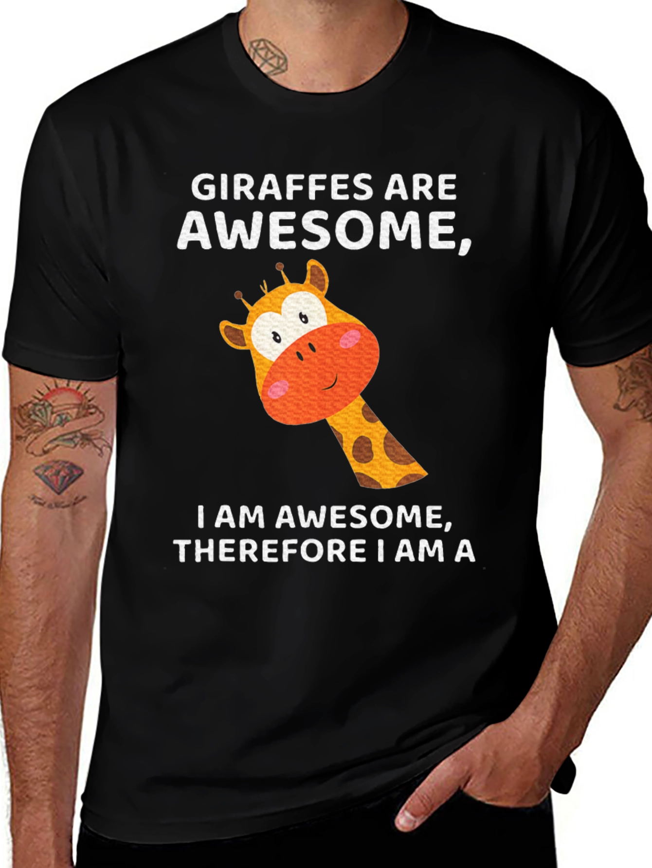 Variant 29 of Giraffe Awesome Men's T-Shirt