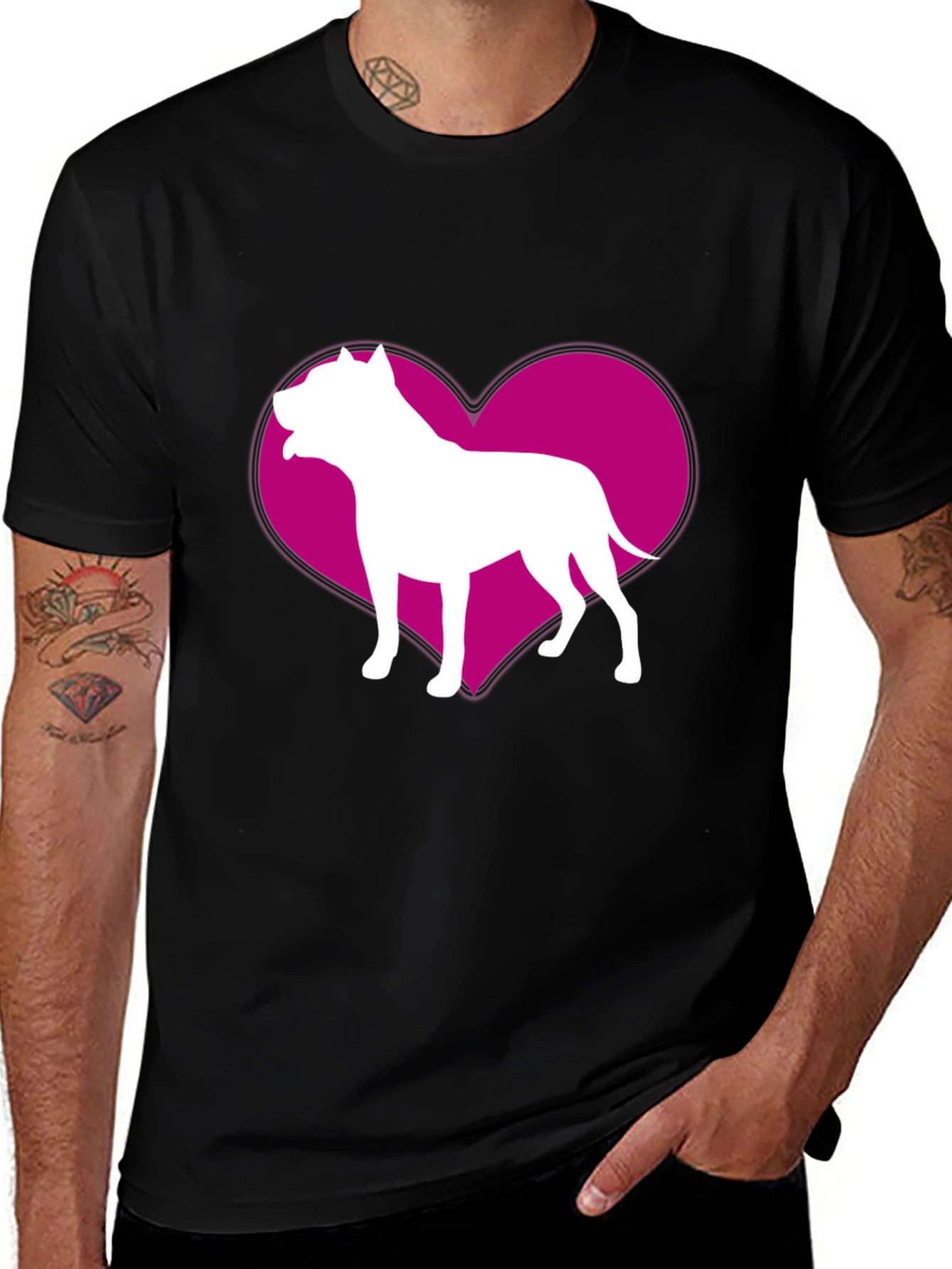 Variant 14 of Dog Breed Heart Graphic T-Shirt
