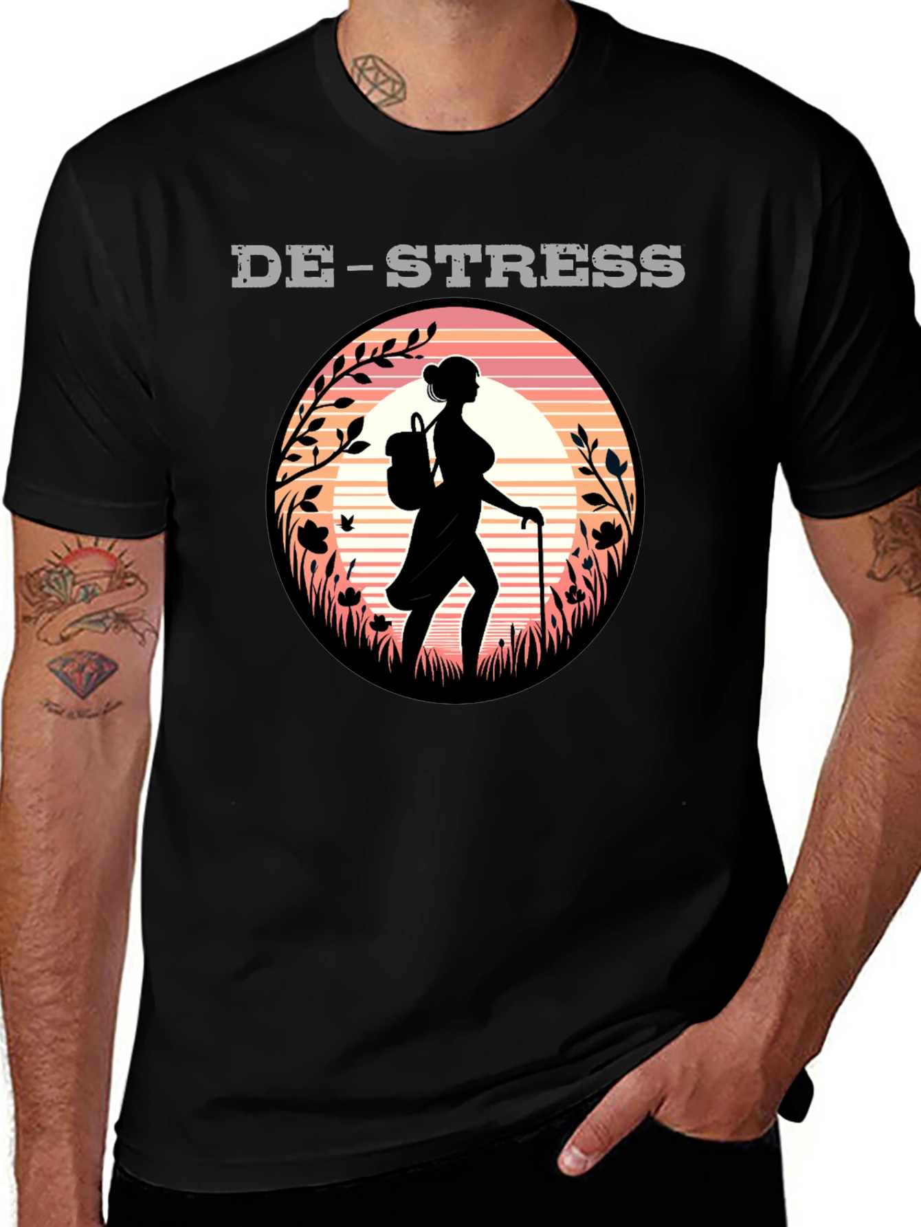 Variant 24 of De-Stress Hiker Graphic Tee