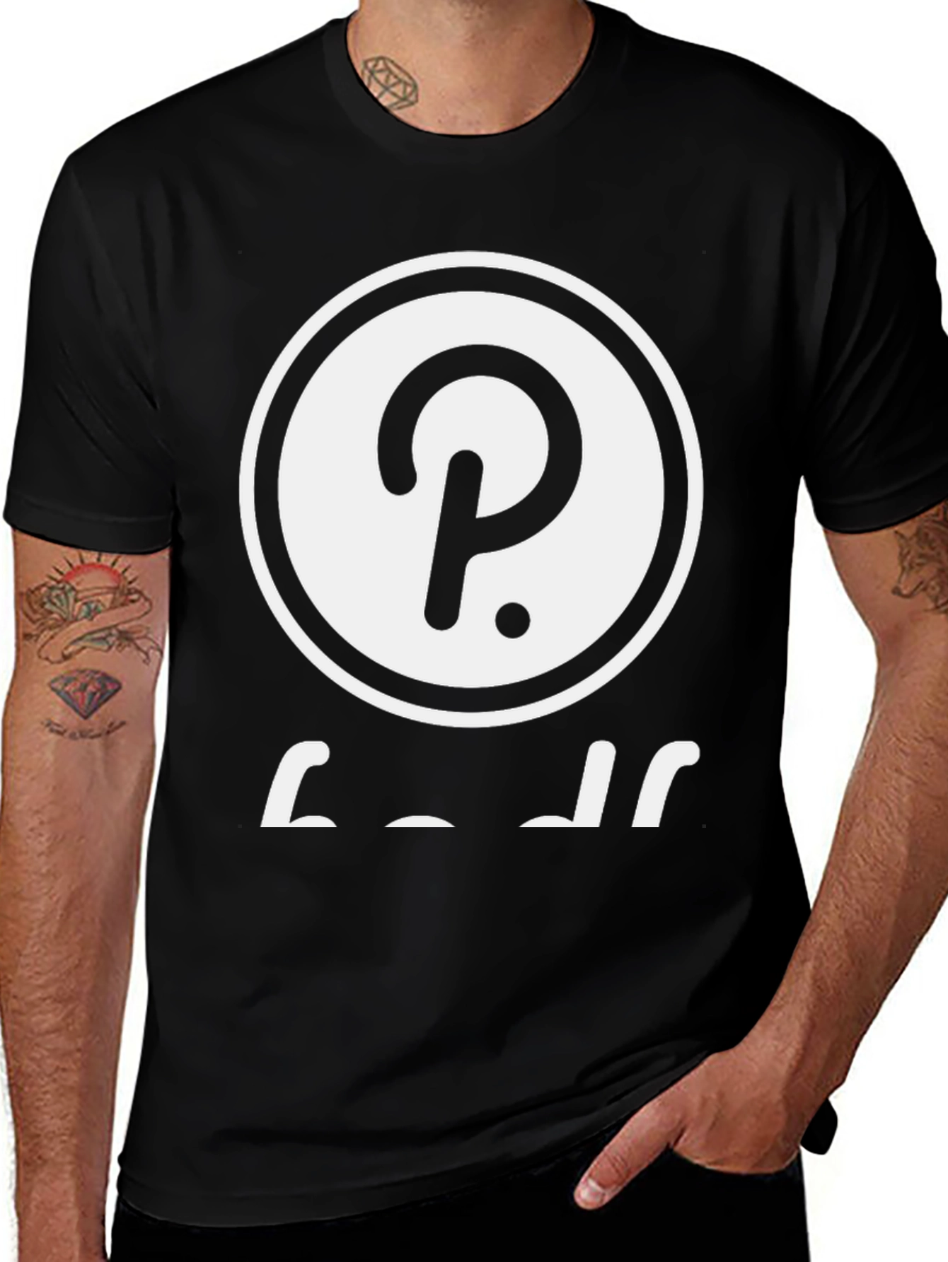 Polkadot Crypto Black T-Shirt - Stylish DOT Design