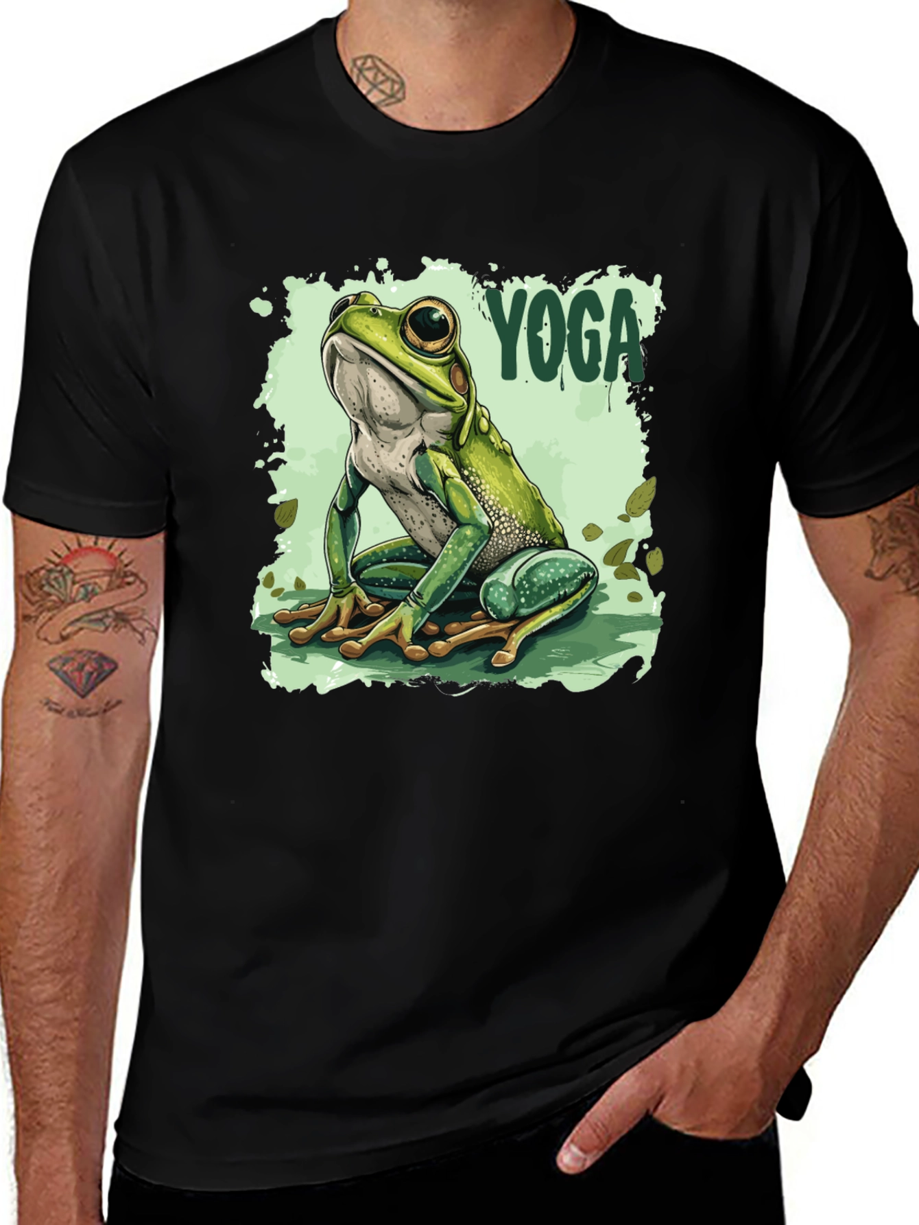 Variant 30 of Yoga Frog Graphic Tee - Relaxed Fit