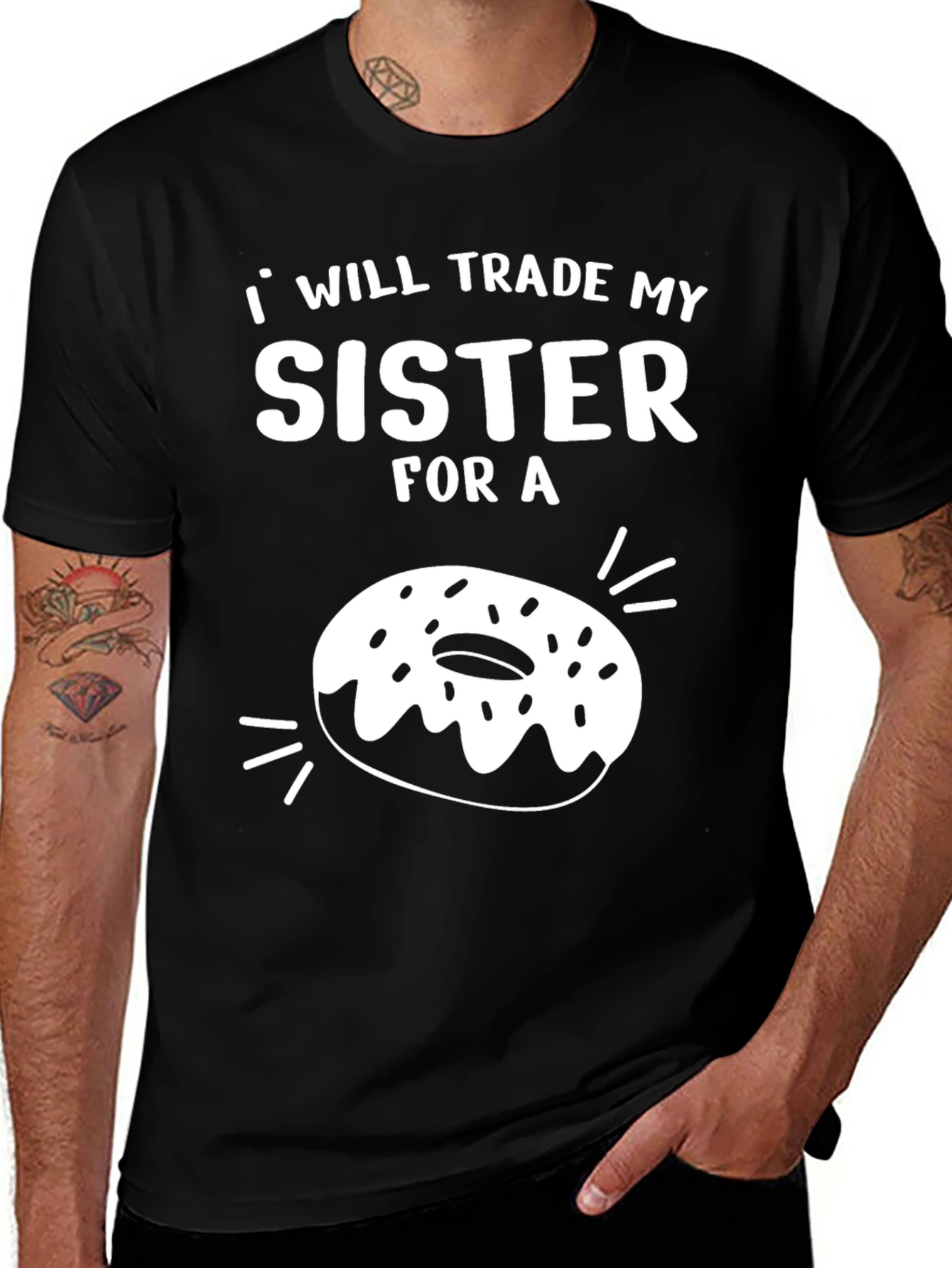 Variant 5 of Sister Trade Funny Donut Graphic Tee