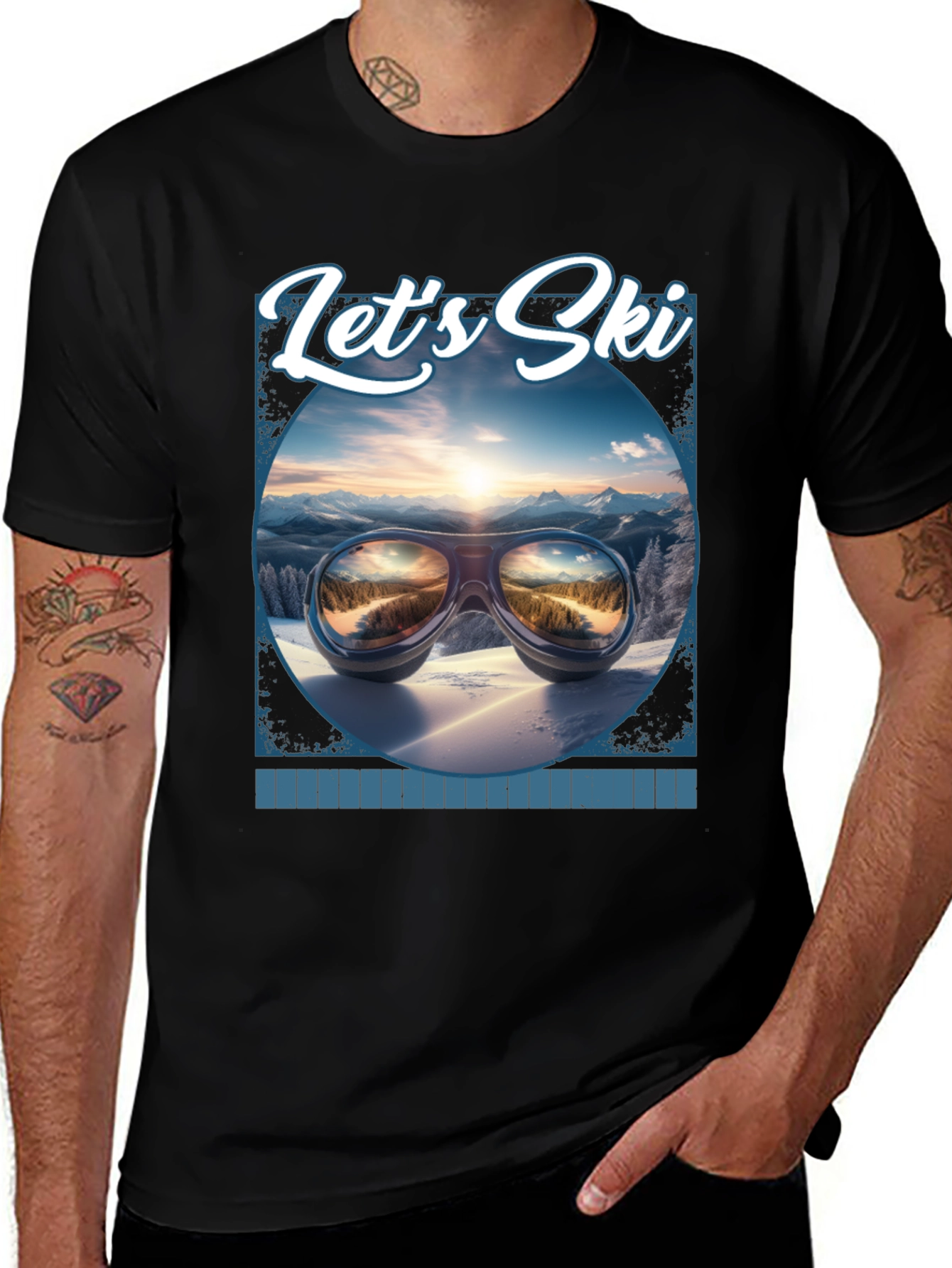Variant 12 of Let's Ski Graphic Tee