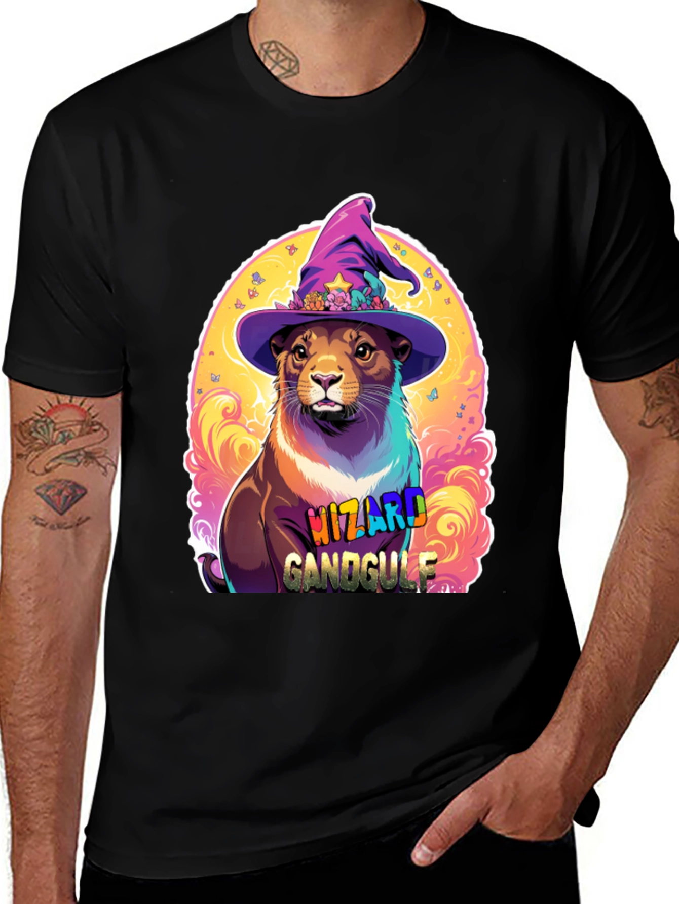 Wizard Gandgulf Otter Graphic Tee