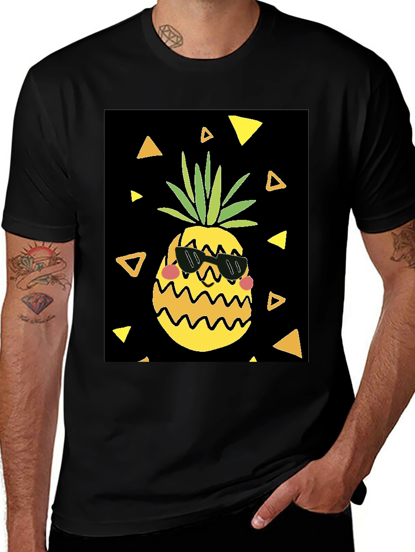 Cool Pineapple Graphic Tee - Tropical Summer Shirt