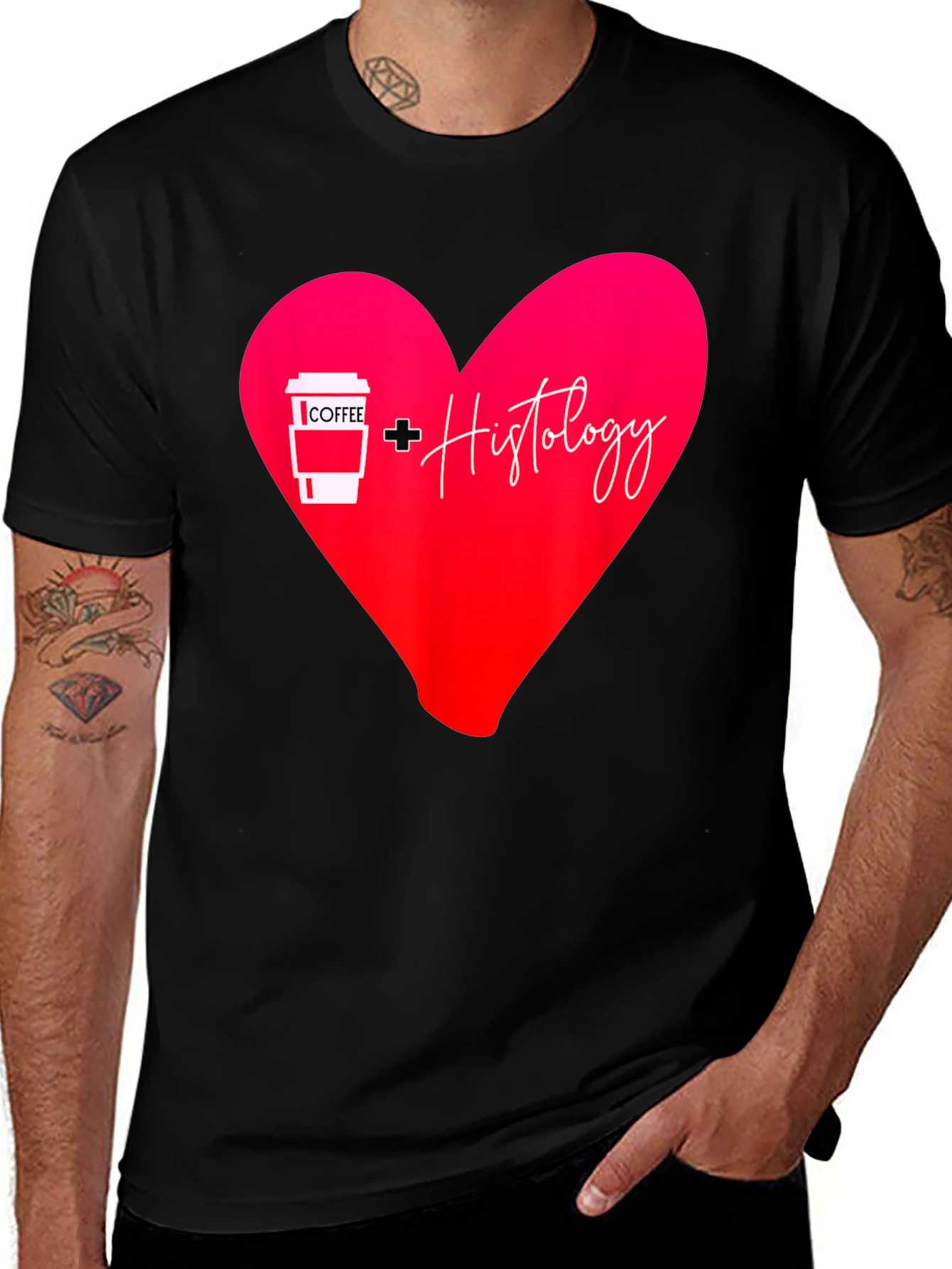 Variant 20 of Coffee & Histology Love T-Shirt