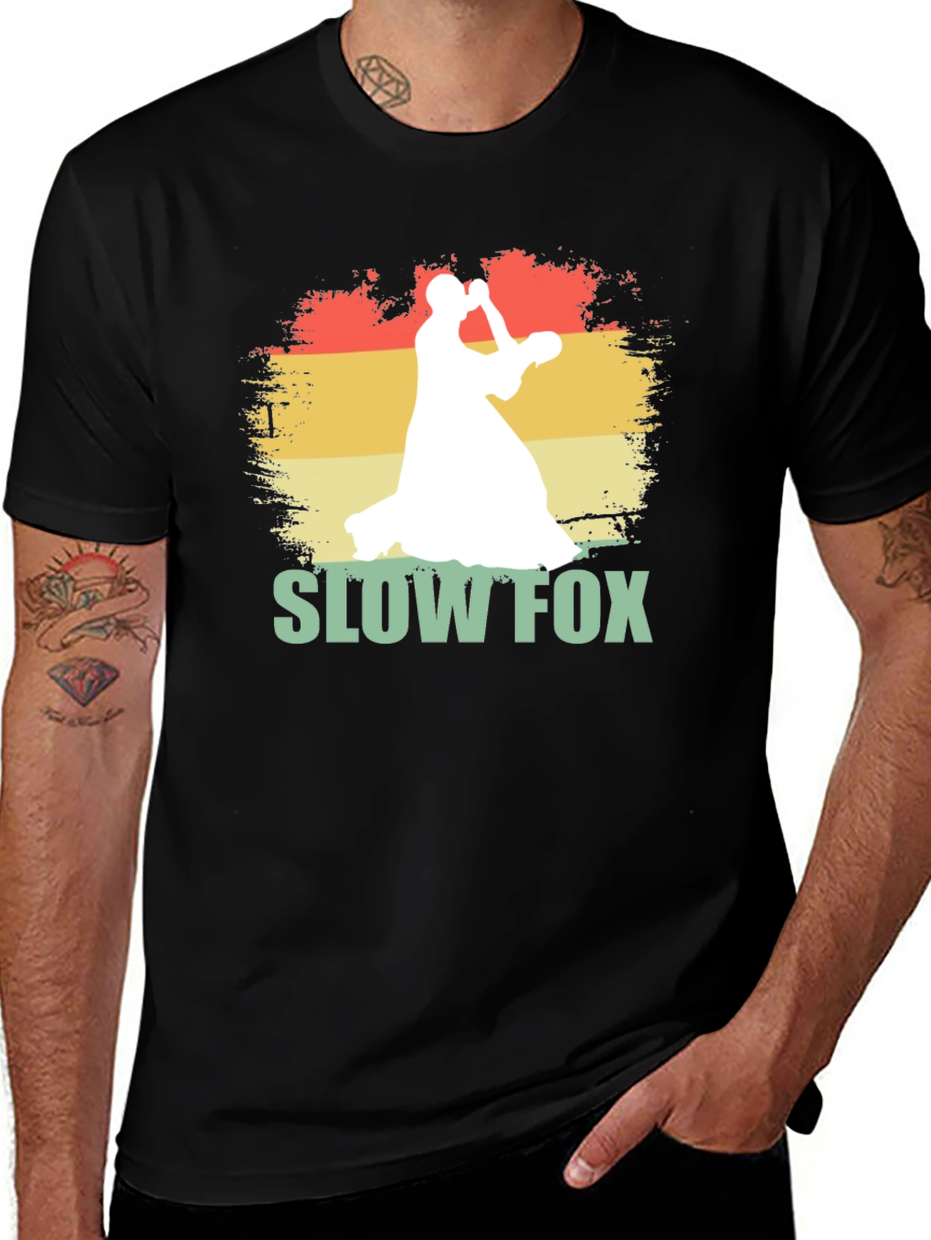 Variant 24 of Slow Fox Dance T-Shirt - Vintage Style