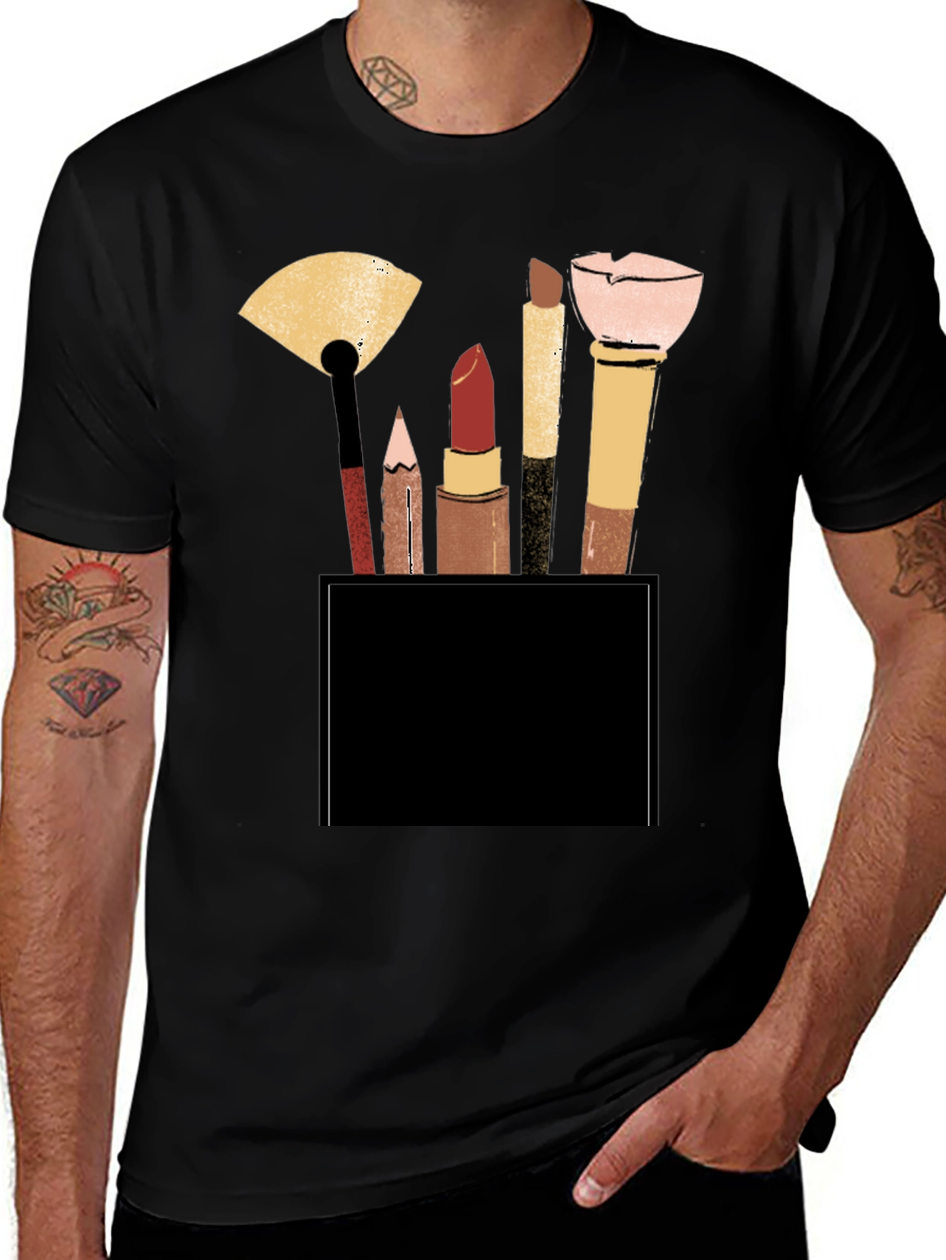 Variant 4 of Makeup Artist T-Shirt - Cosmetic Design