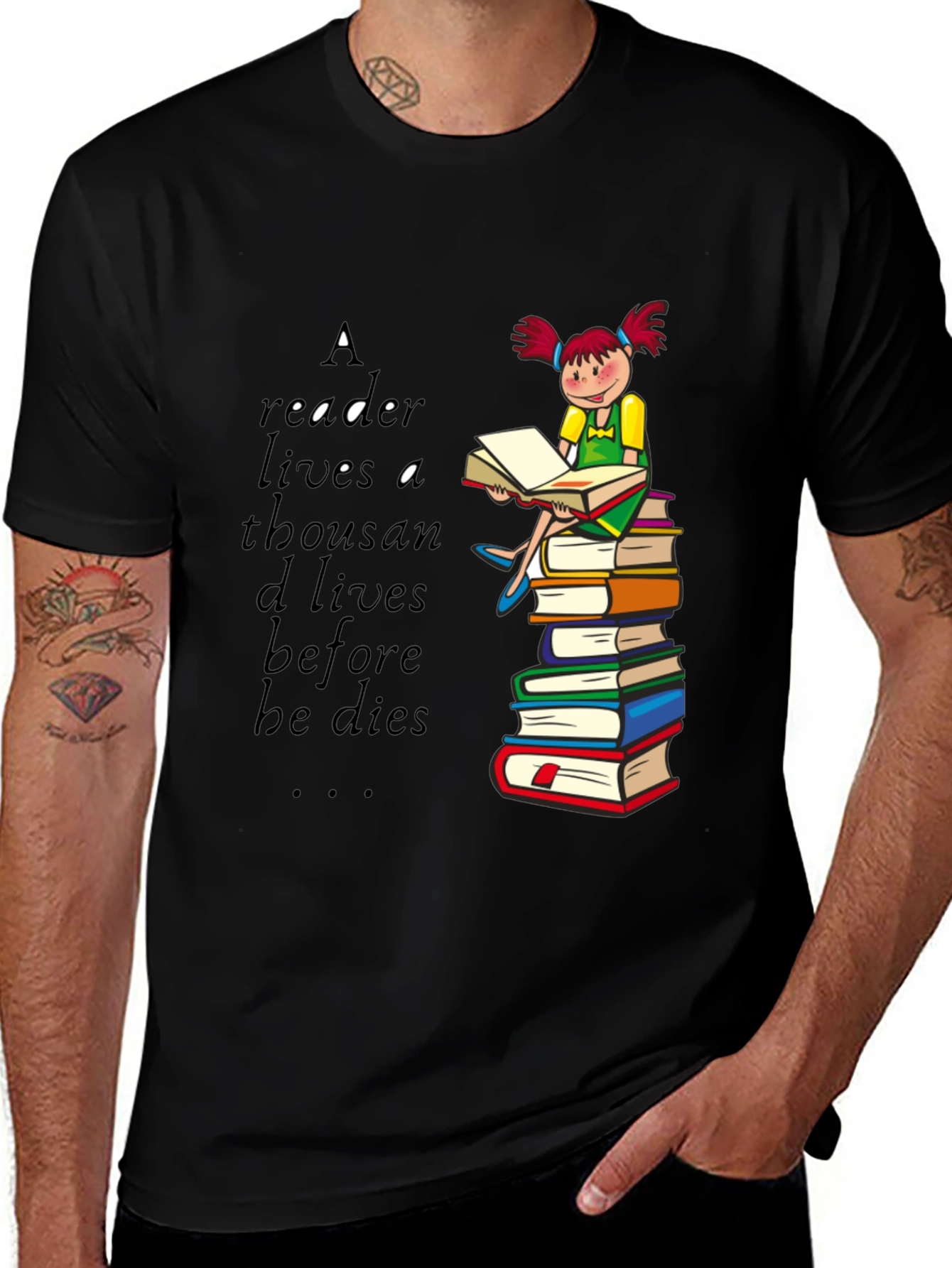 Reader's Life Graphic Tee - Book Lover Shirt