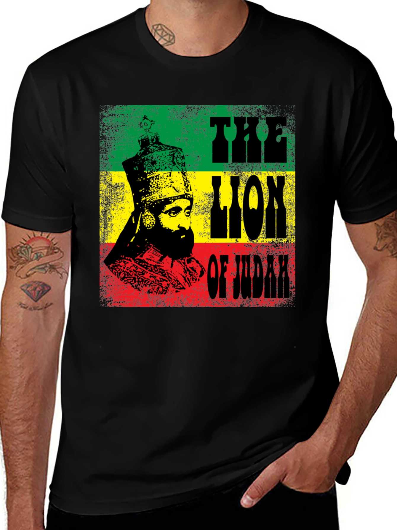 Lion of Judah Rastafarian T-Shirt