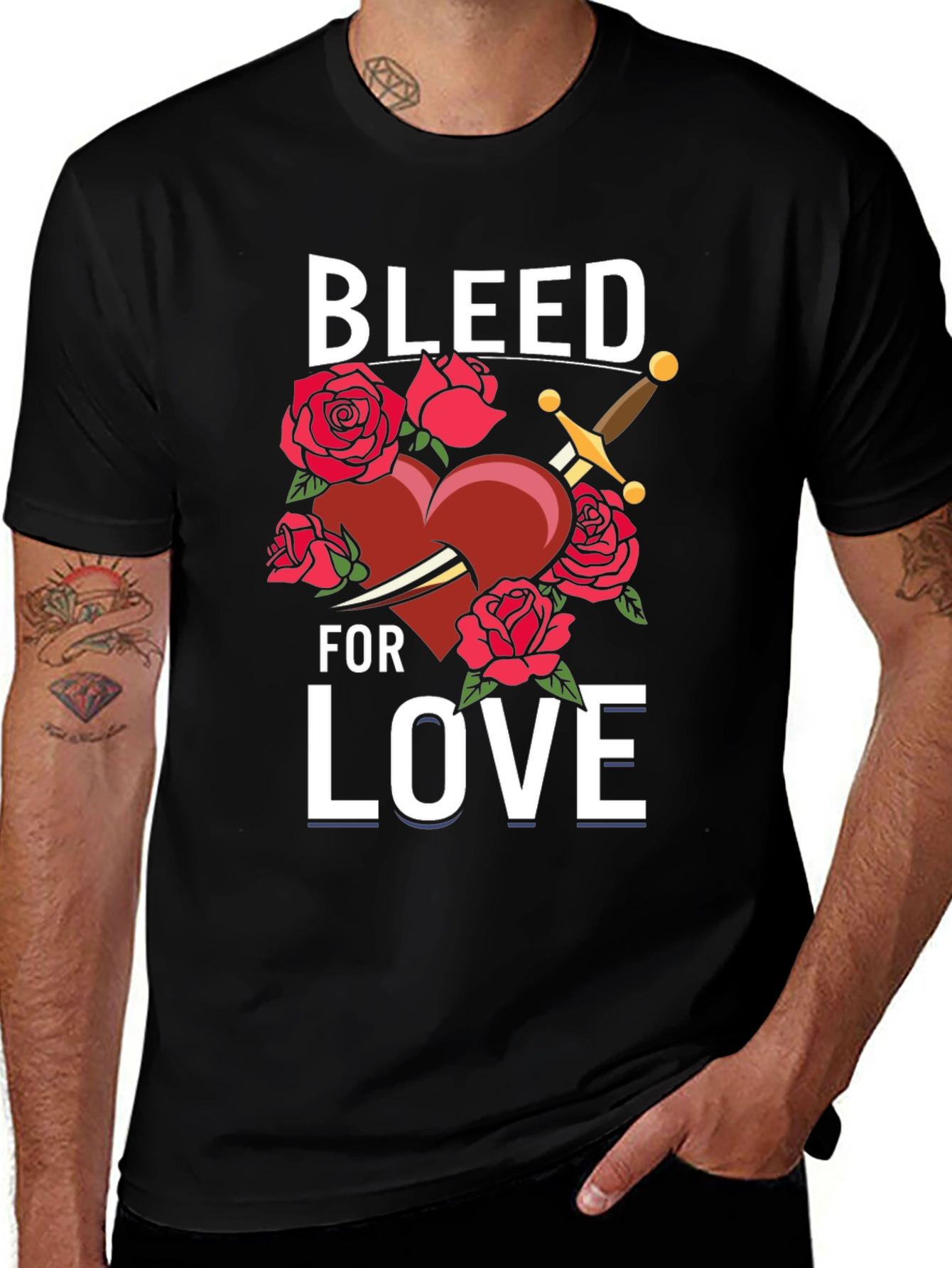 Variant 20 of Bleed For Love Graphic T-Shirt