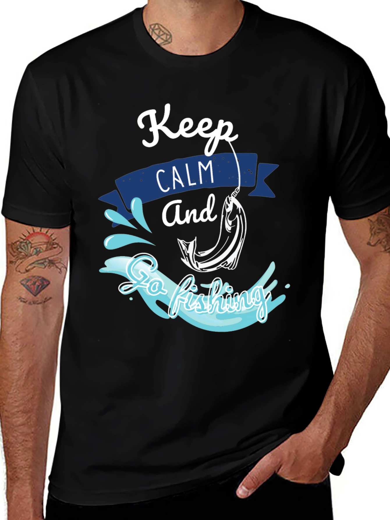 Variant 25 of Keep Calm and Go Fishing T-Shirt