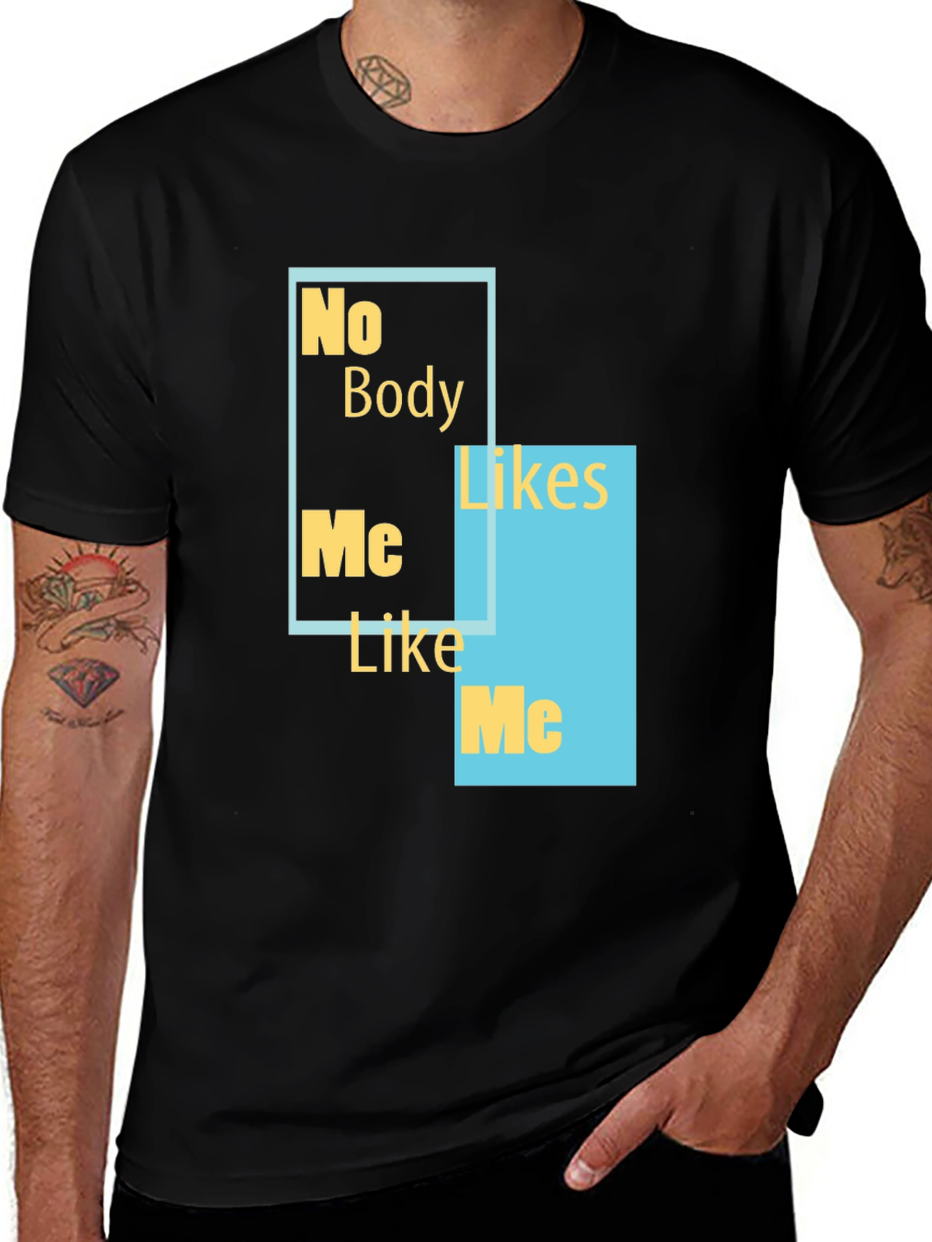Variant 17 of No Body Likes Me Funny Graphic Tee