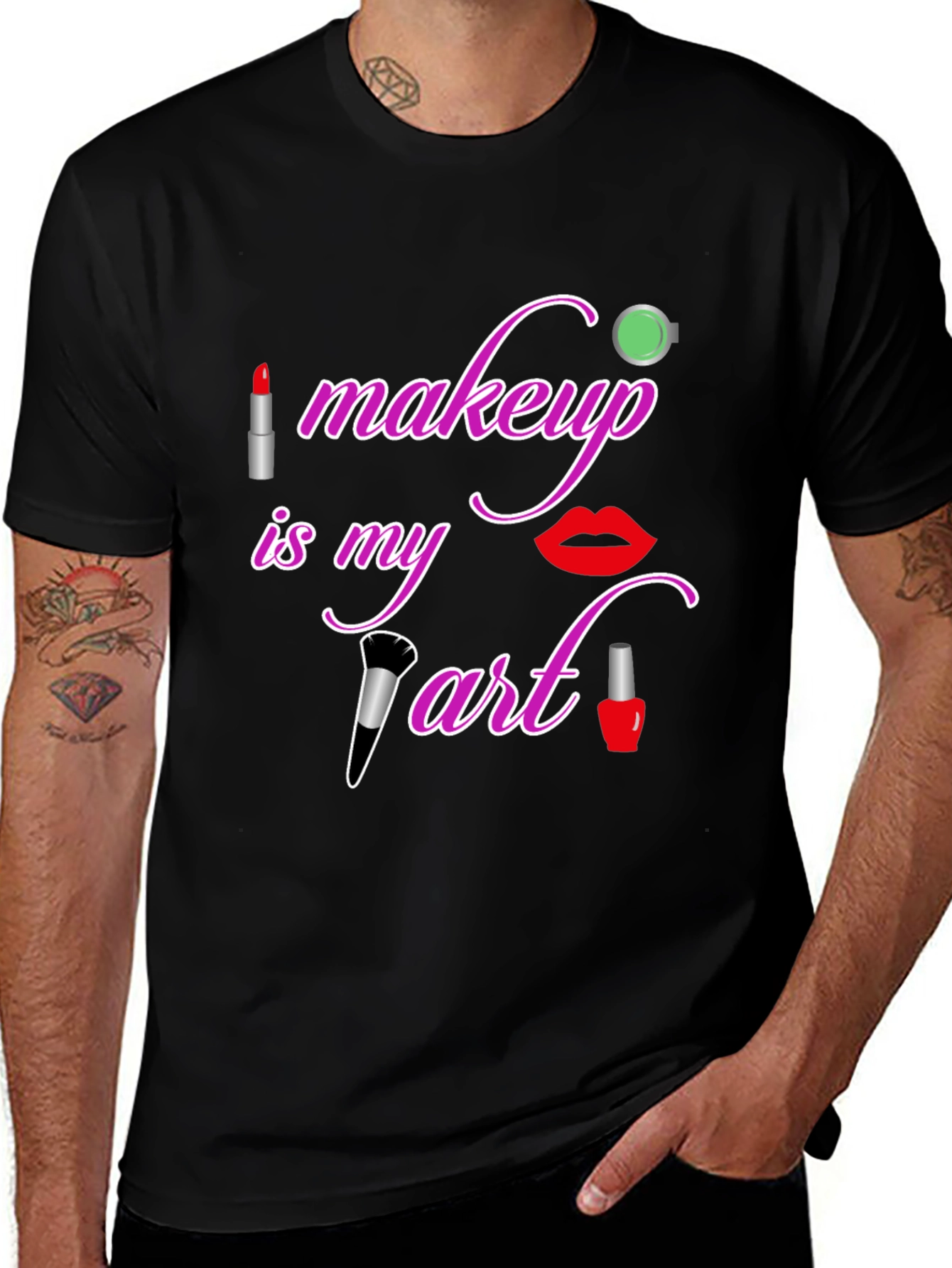 Variant 18 of Makeup is My Art T-Shirt - Beauty Lover Tee