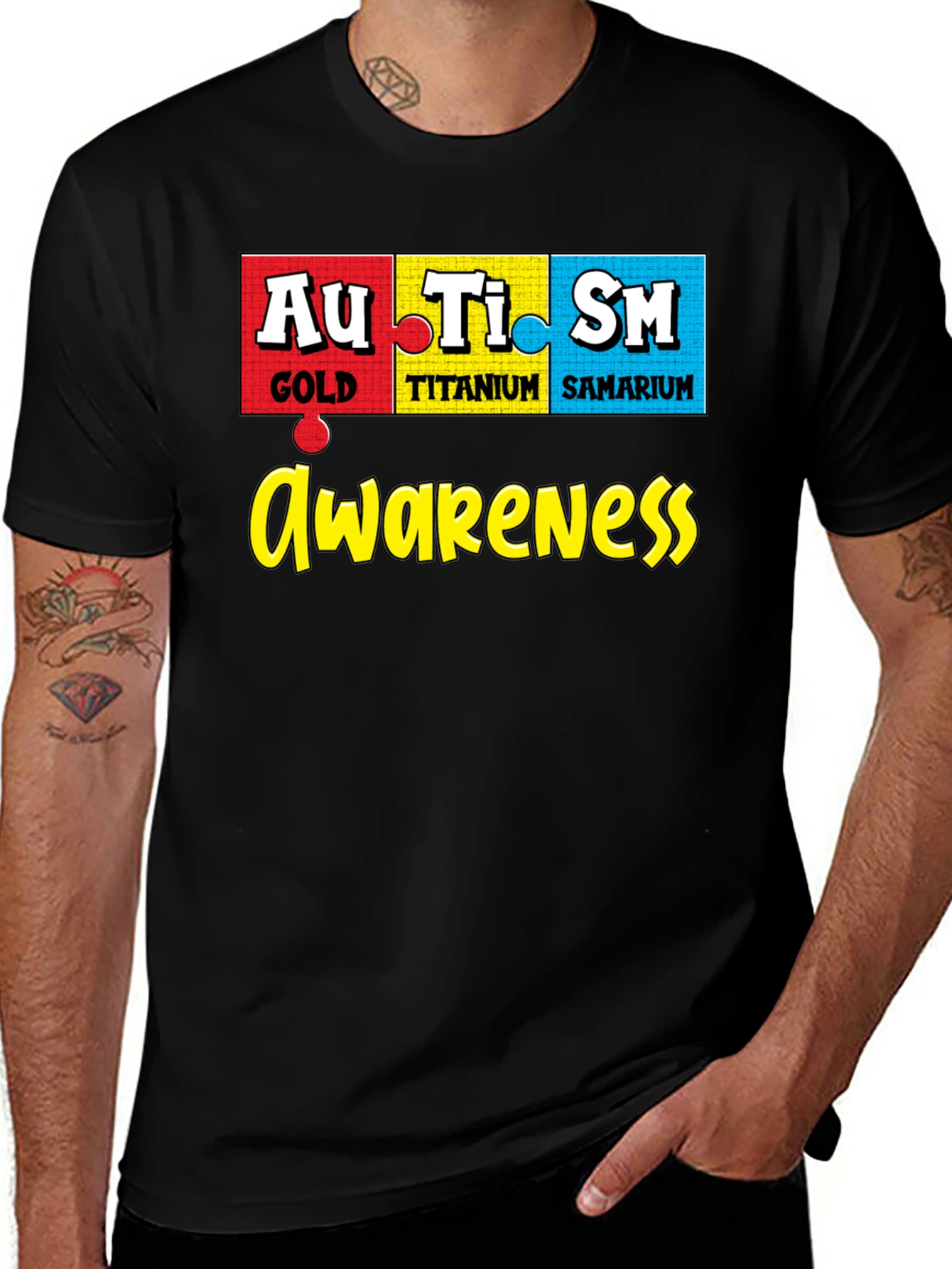 Autism Awareness Periodic Table T-Shirt