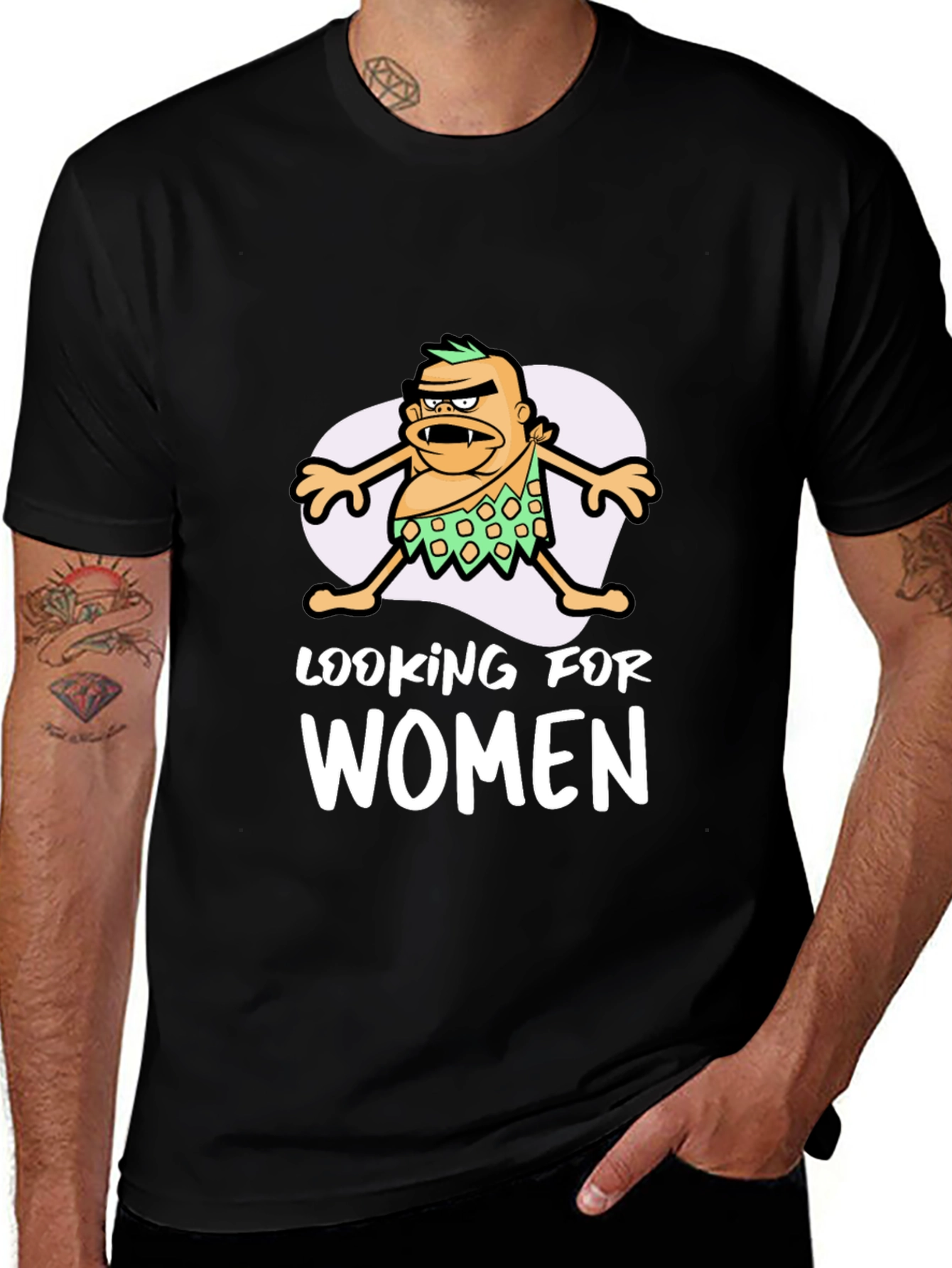 Variant 9 of Looking for Women Cartoon T-Shirt