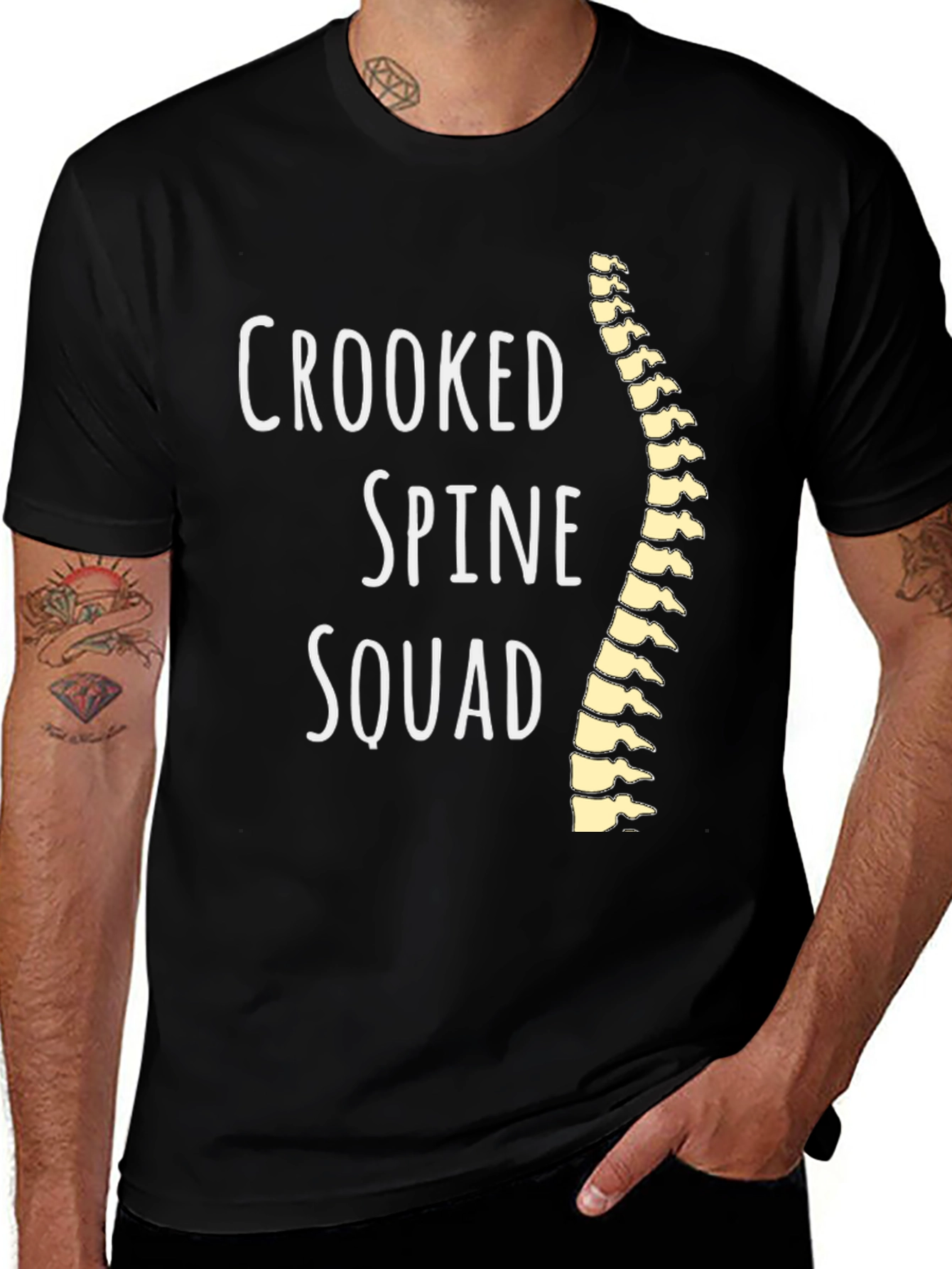 Variant 24 of Crooked Spine Squad Graphic T-Shirt