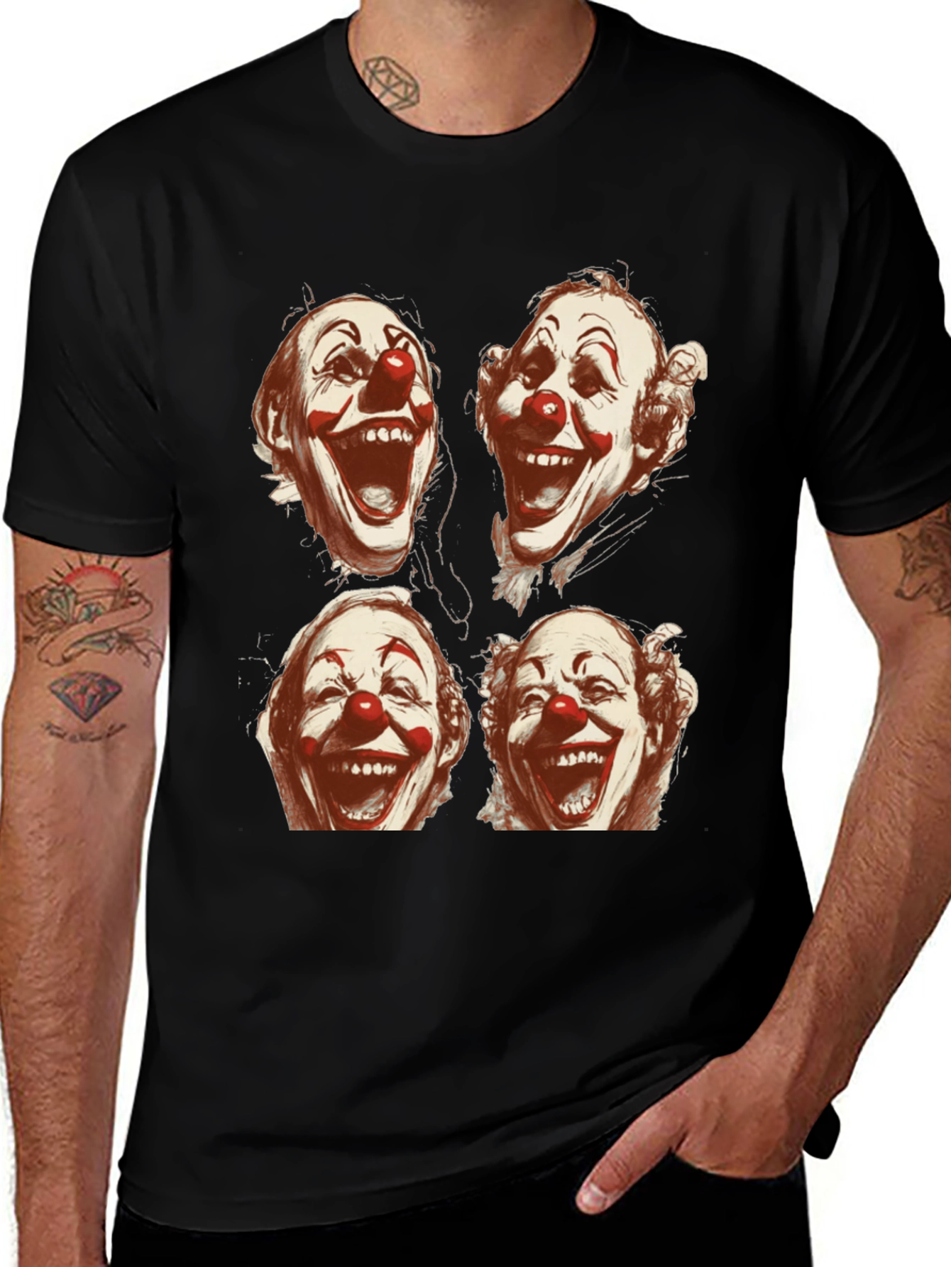 Variant 25 of Clown Faces Graphic T-Shirt