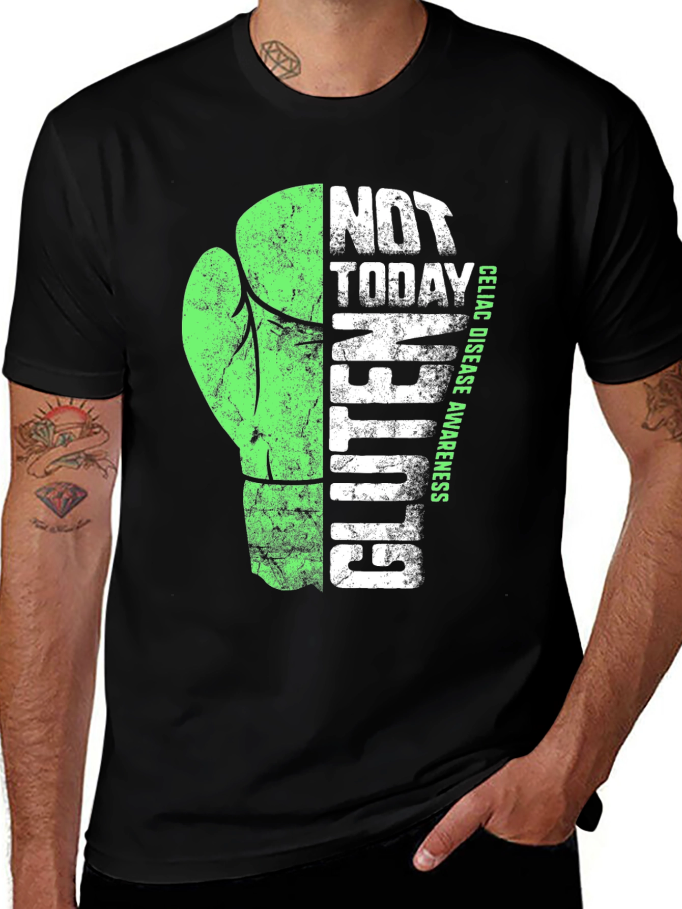 Not Today Gluten Awareness Graphic T-Shirt