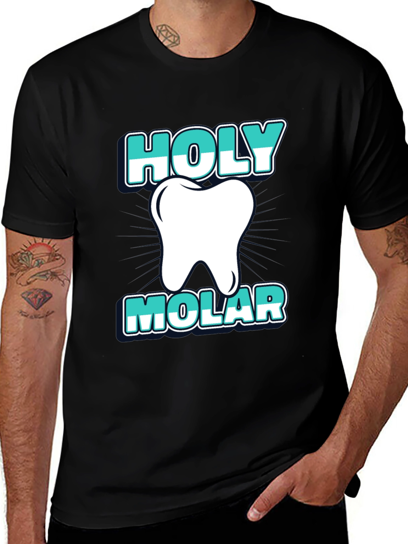 Holy Molar Graphic T-Shirt - Dentist Humor Tee