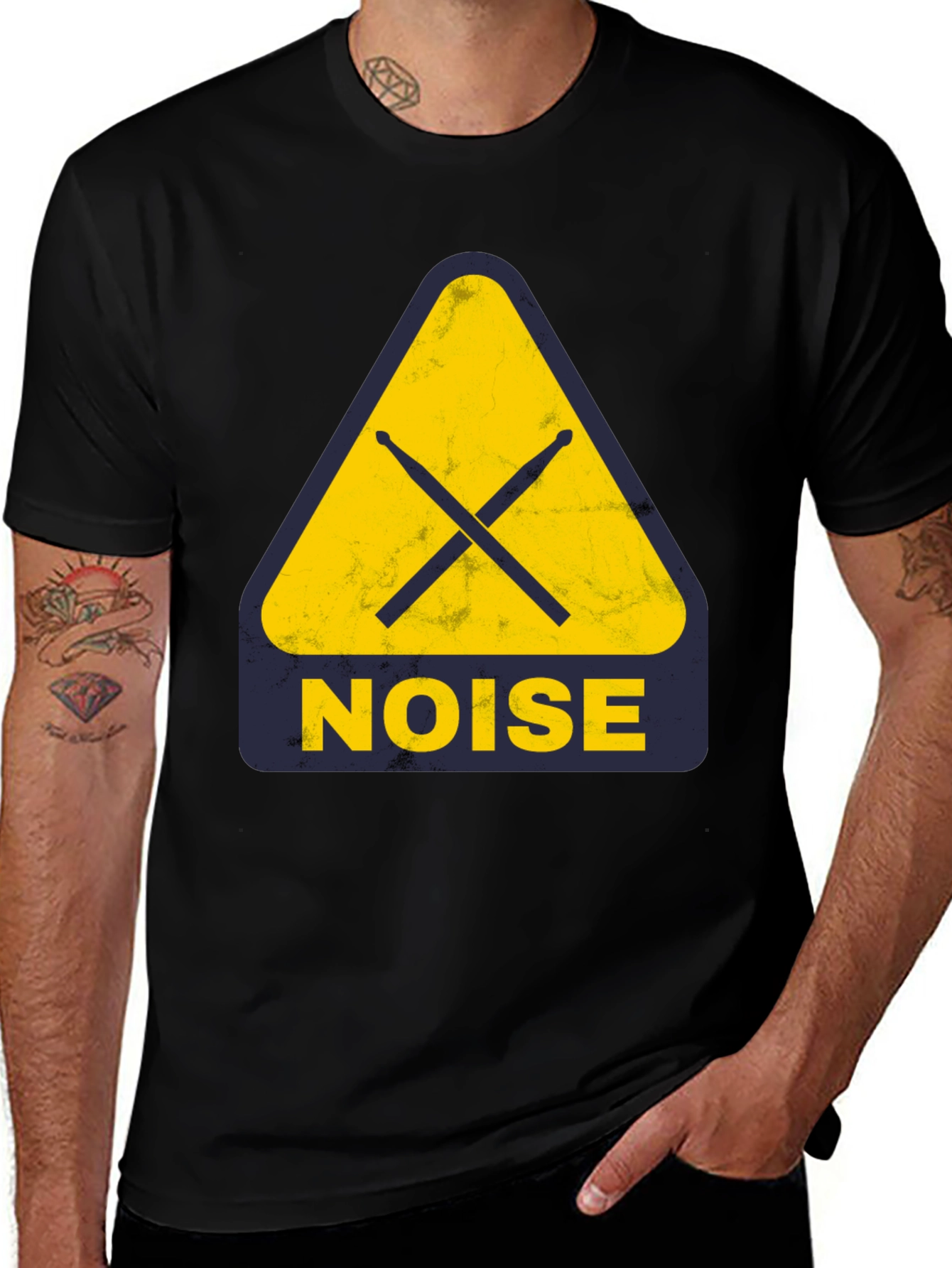 Variant 26 of Noise Drummer T-Shirt - Black