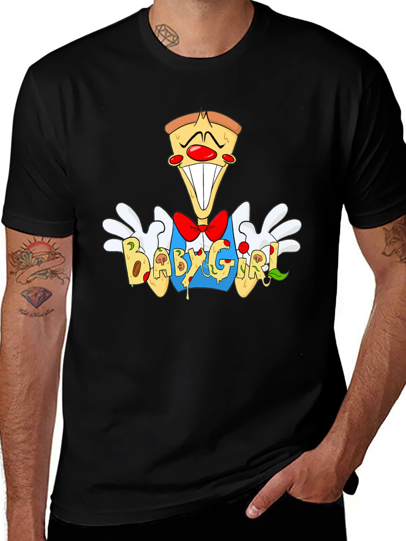 Variant 28 of Pizza Clown 'Babygirl' Graphic Tee - Unisex