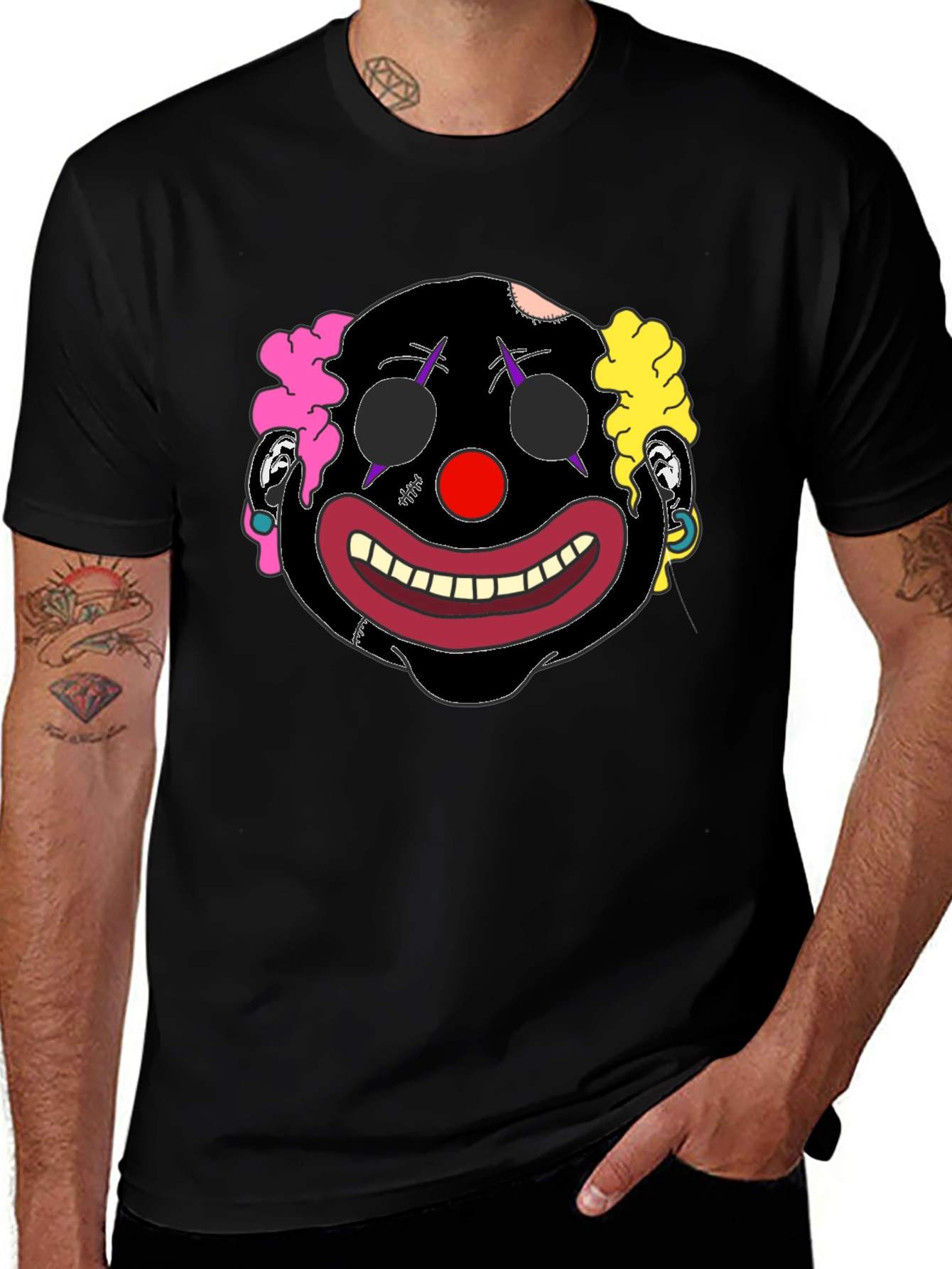 Variant 28 of Clown Face Graphic T-Shirt - Bold Statement Tee
