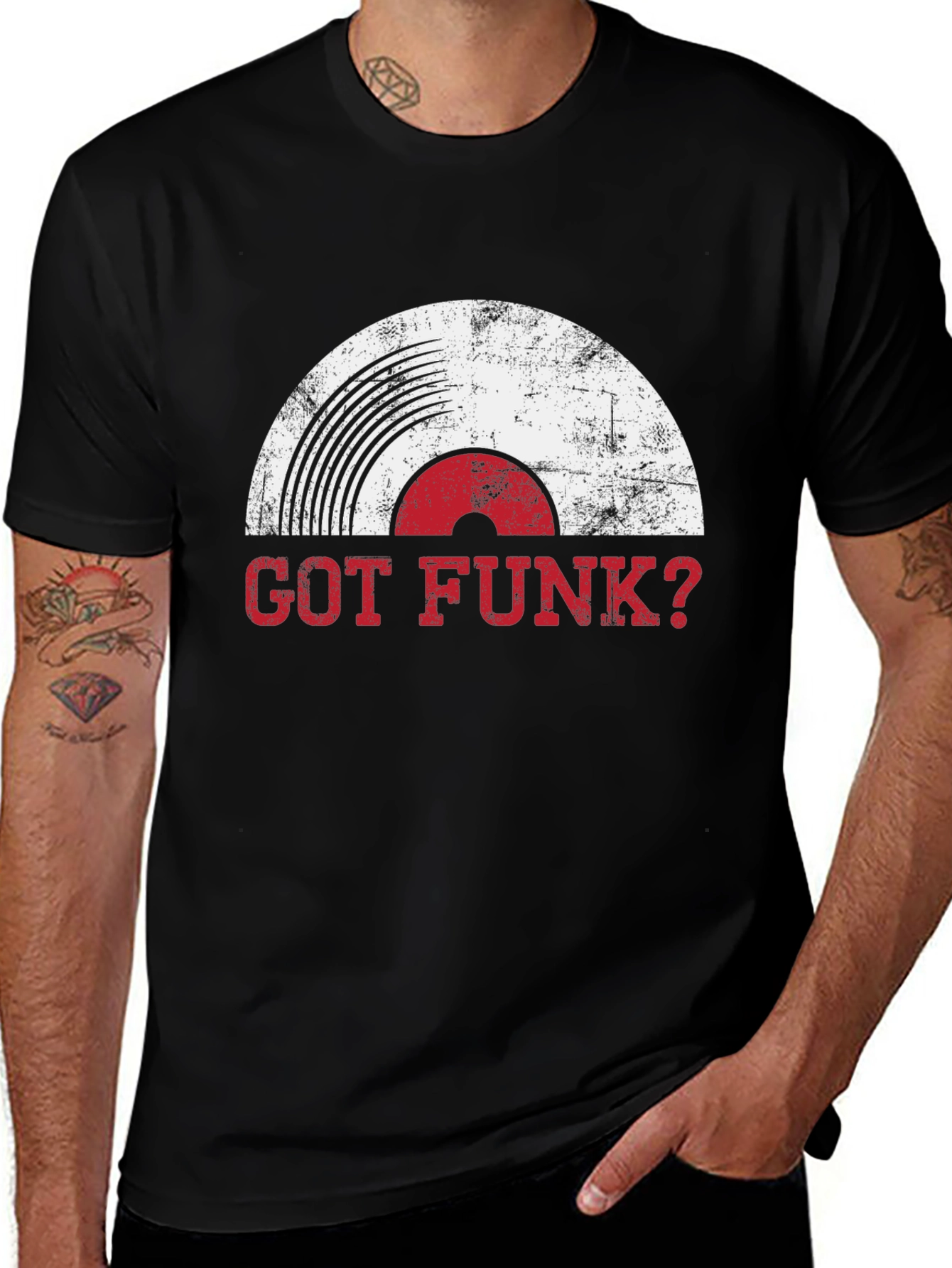 Variant 9 of Got Funk? Retro Vinyl Record Graphic Tee - Music Lover T-Shirt