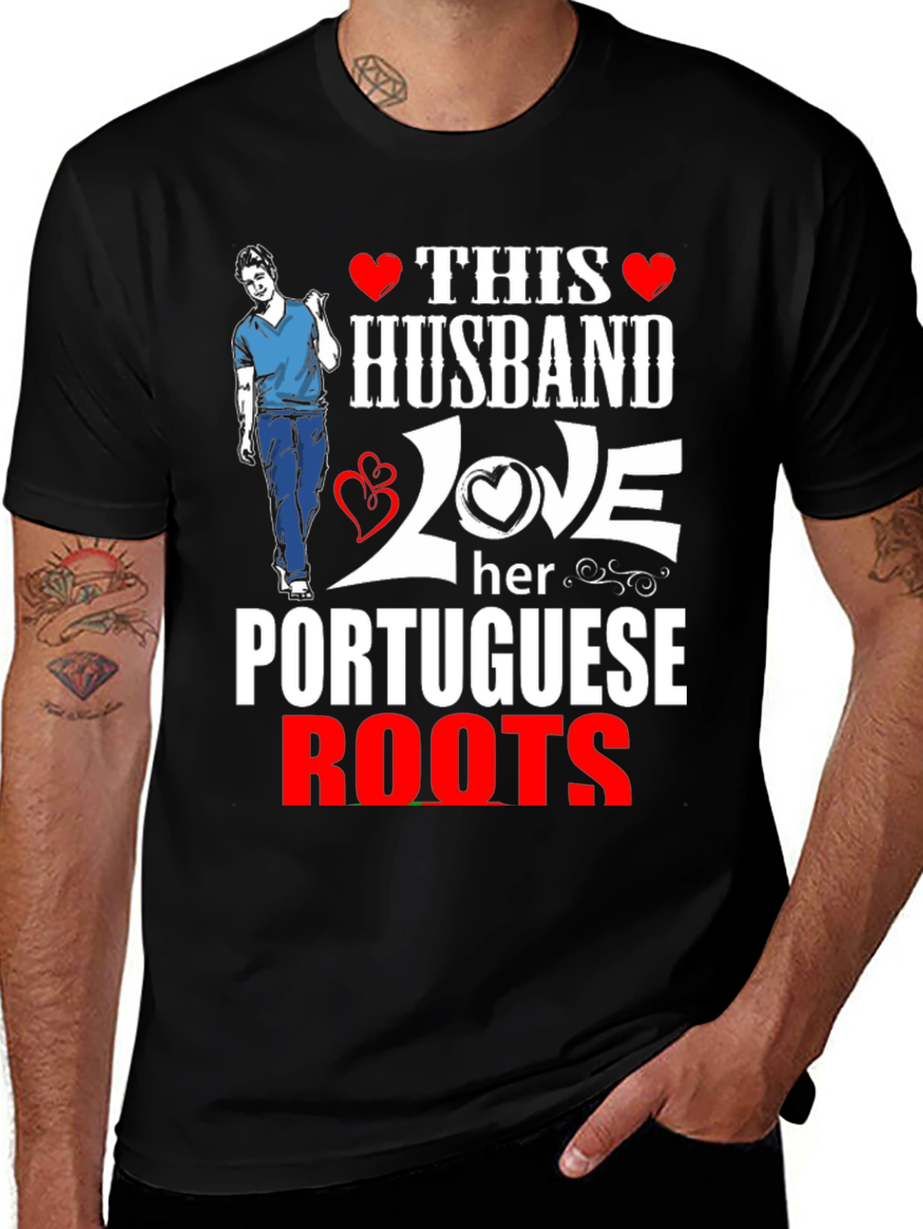 Variant 20 of Husband Love Portuguese Roots Graphic Tee