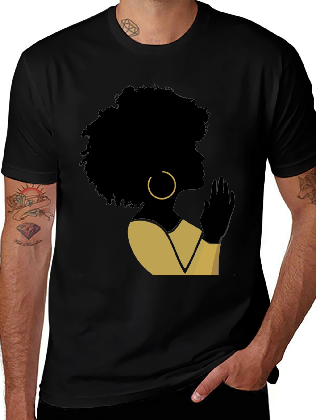 Black History Woman Afro T-Shirt