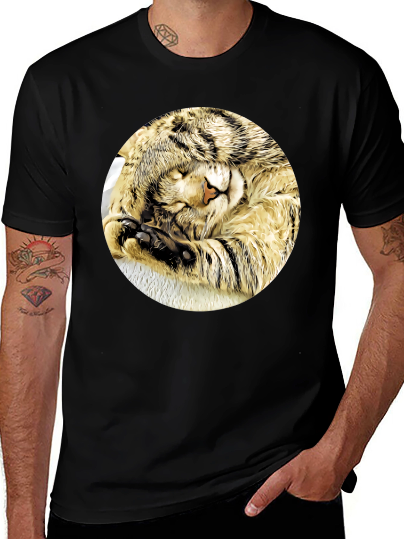 Variant 7 of Cute Cat Nap Tee