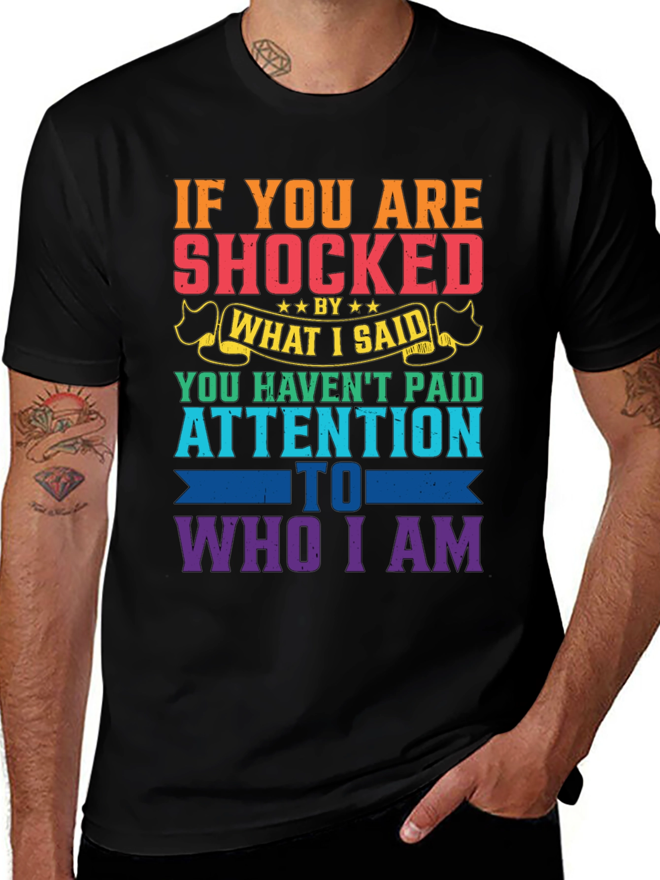 Variant 7 of Shocked By What I Said Men's Graphic Tee