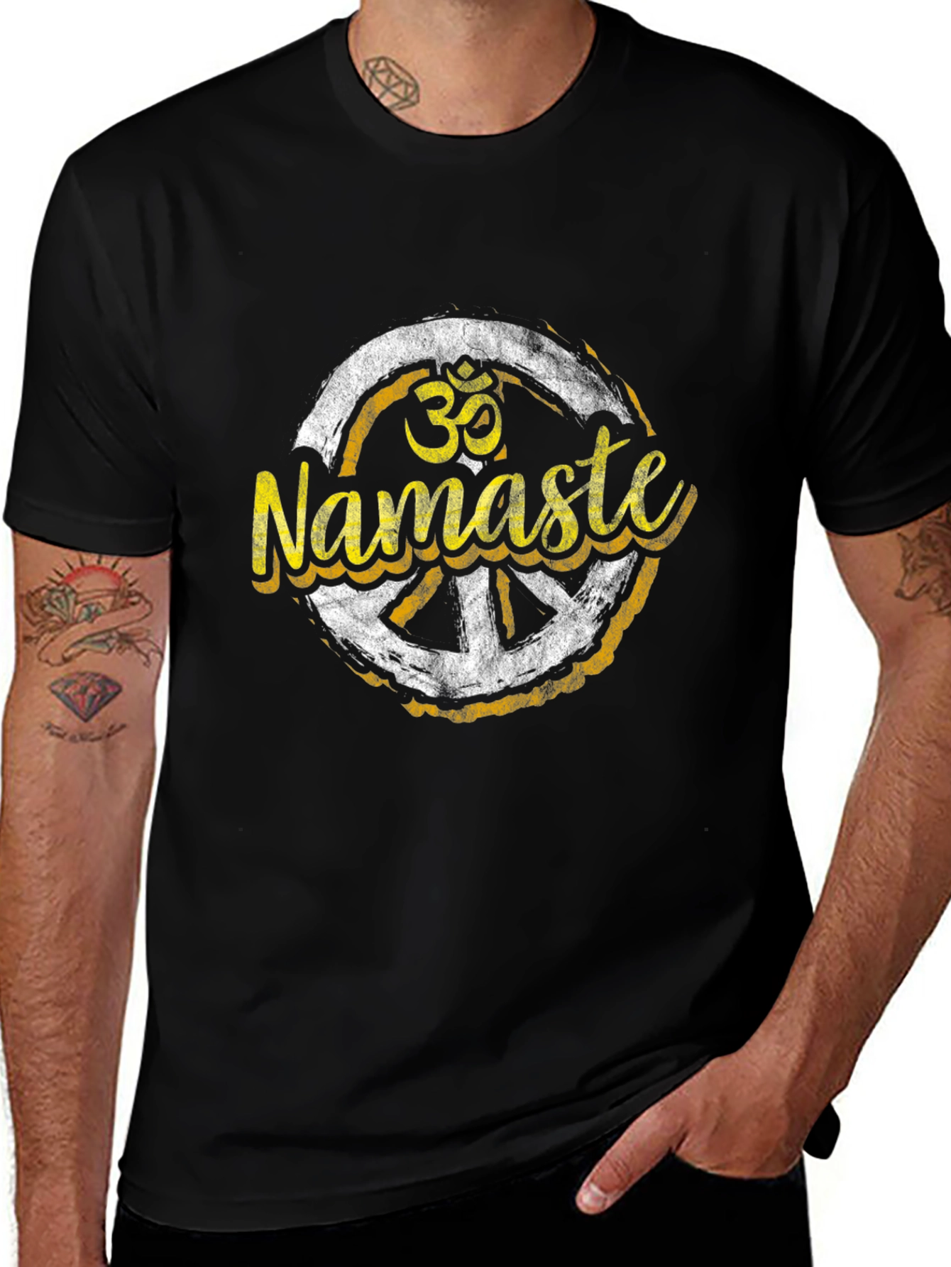 Namaste Graphic T-Shirt - Black