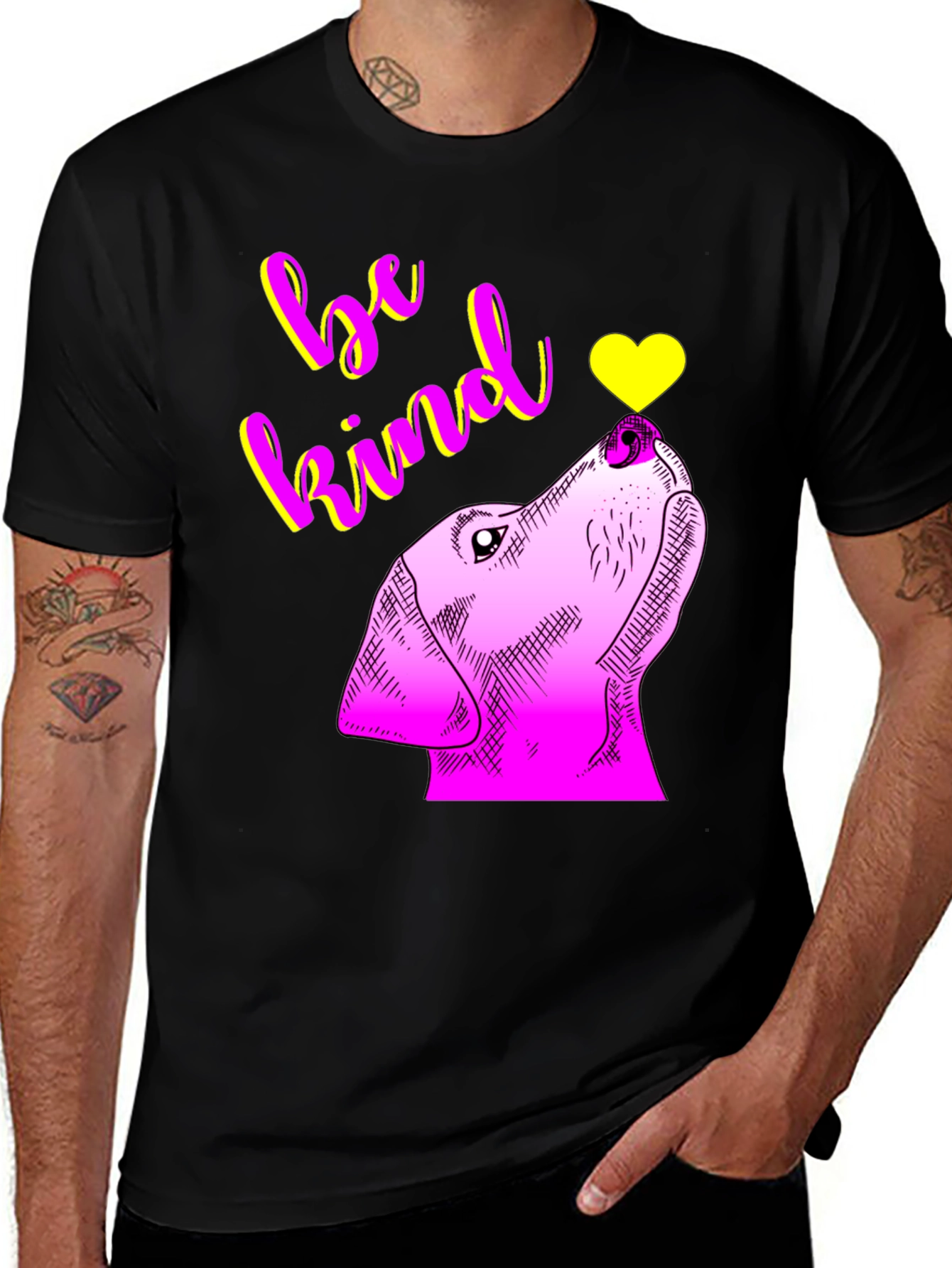 Variant 20 of Be Kind Dog Graphic Tee
