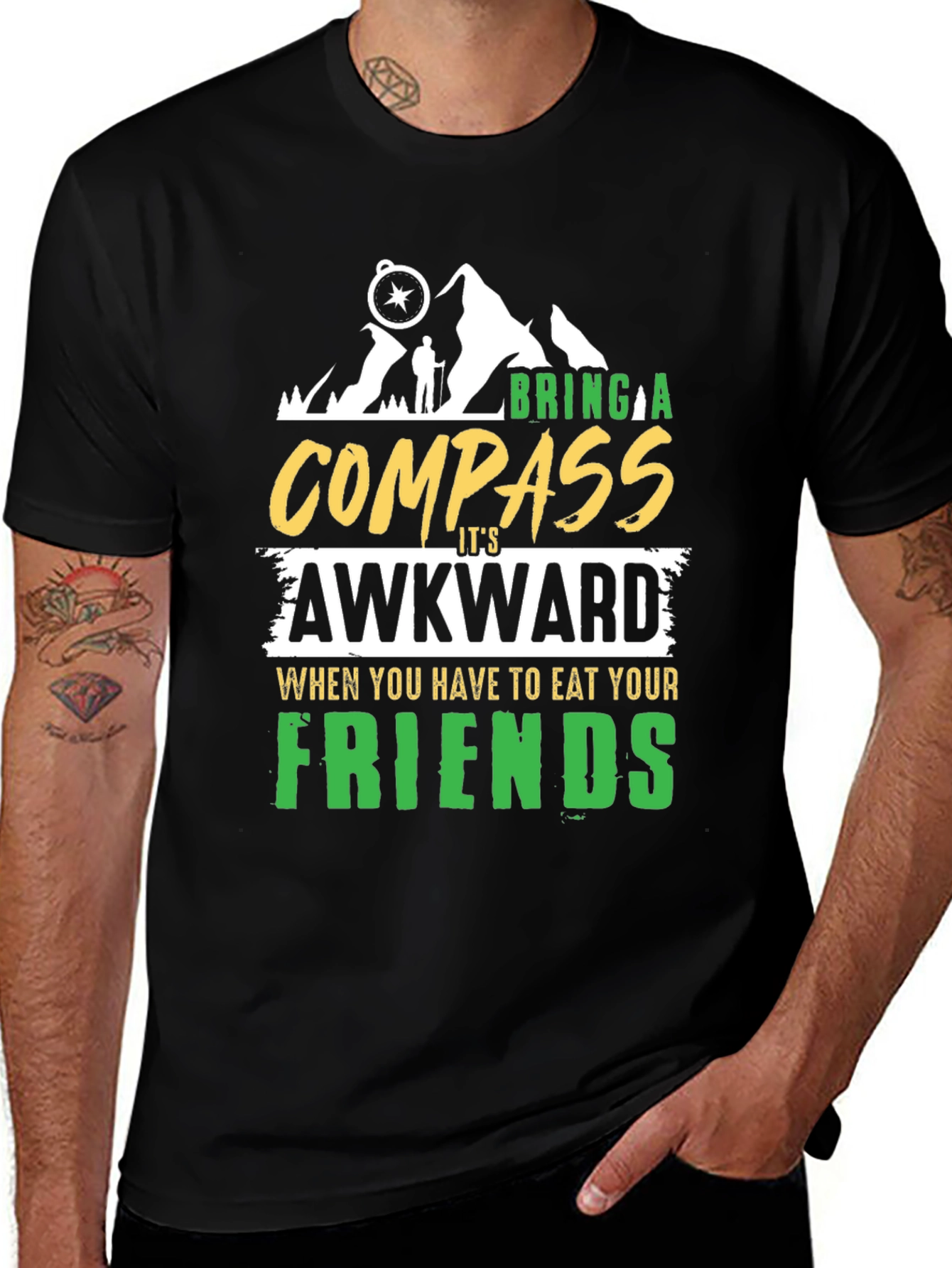Variant 20 of Bring a Compass Humor Graphic T-Shirt