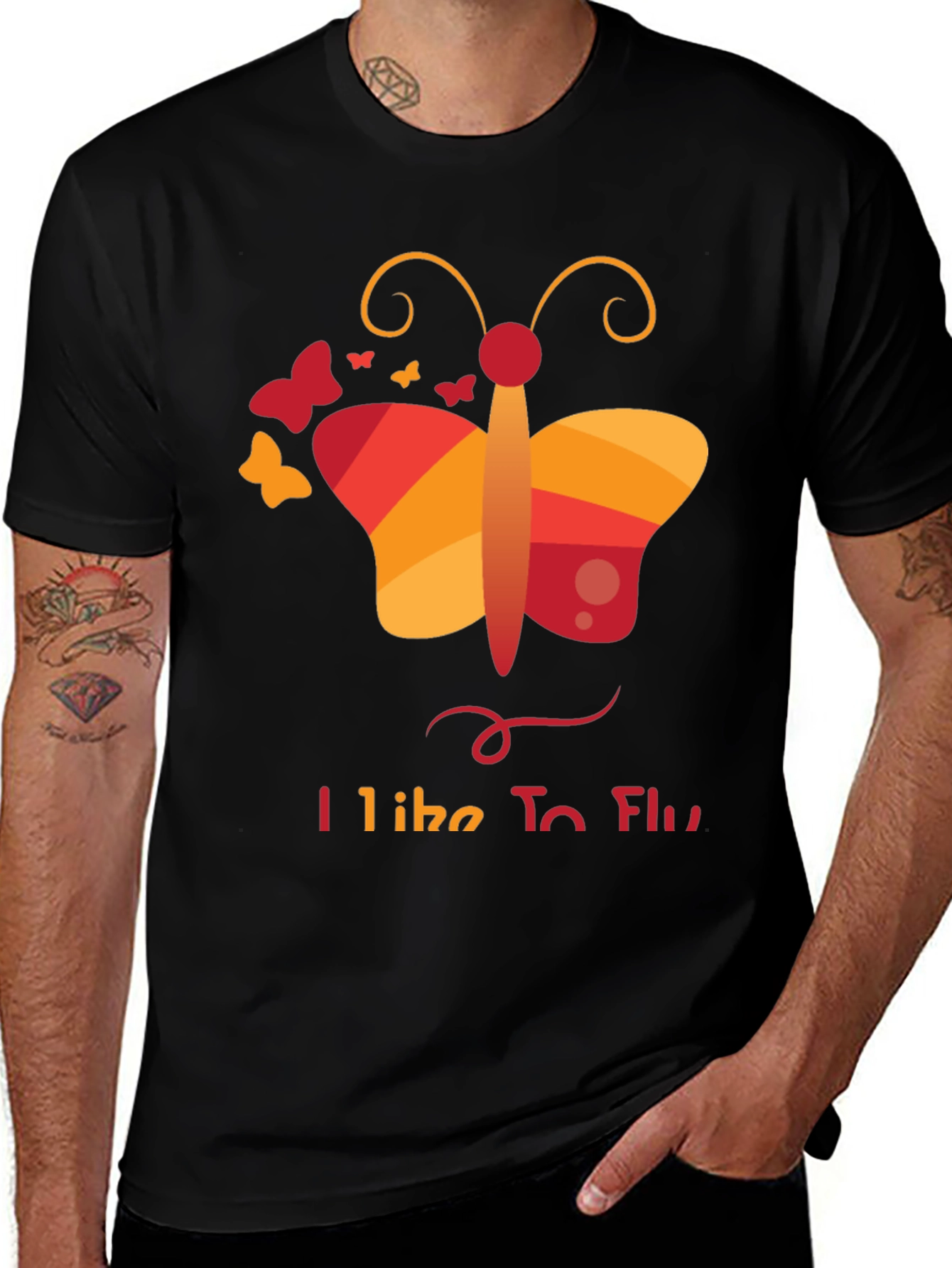 Variant 24 of I Like To Fly Butterfly T-Shirt
