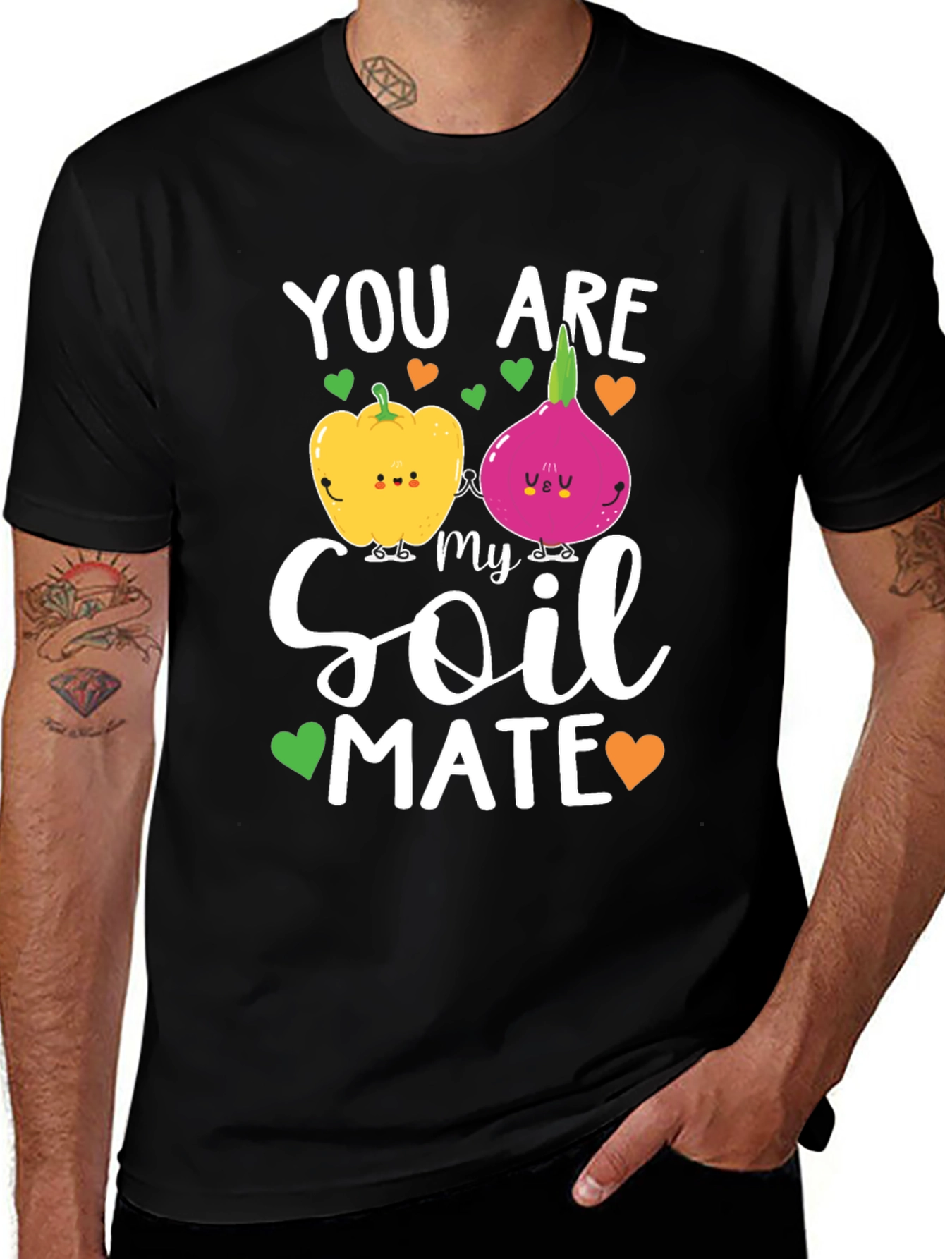 Variant 8 of You Are My Soil Mate T-Shirt - Funny Vegetable Pun Tee