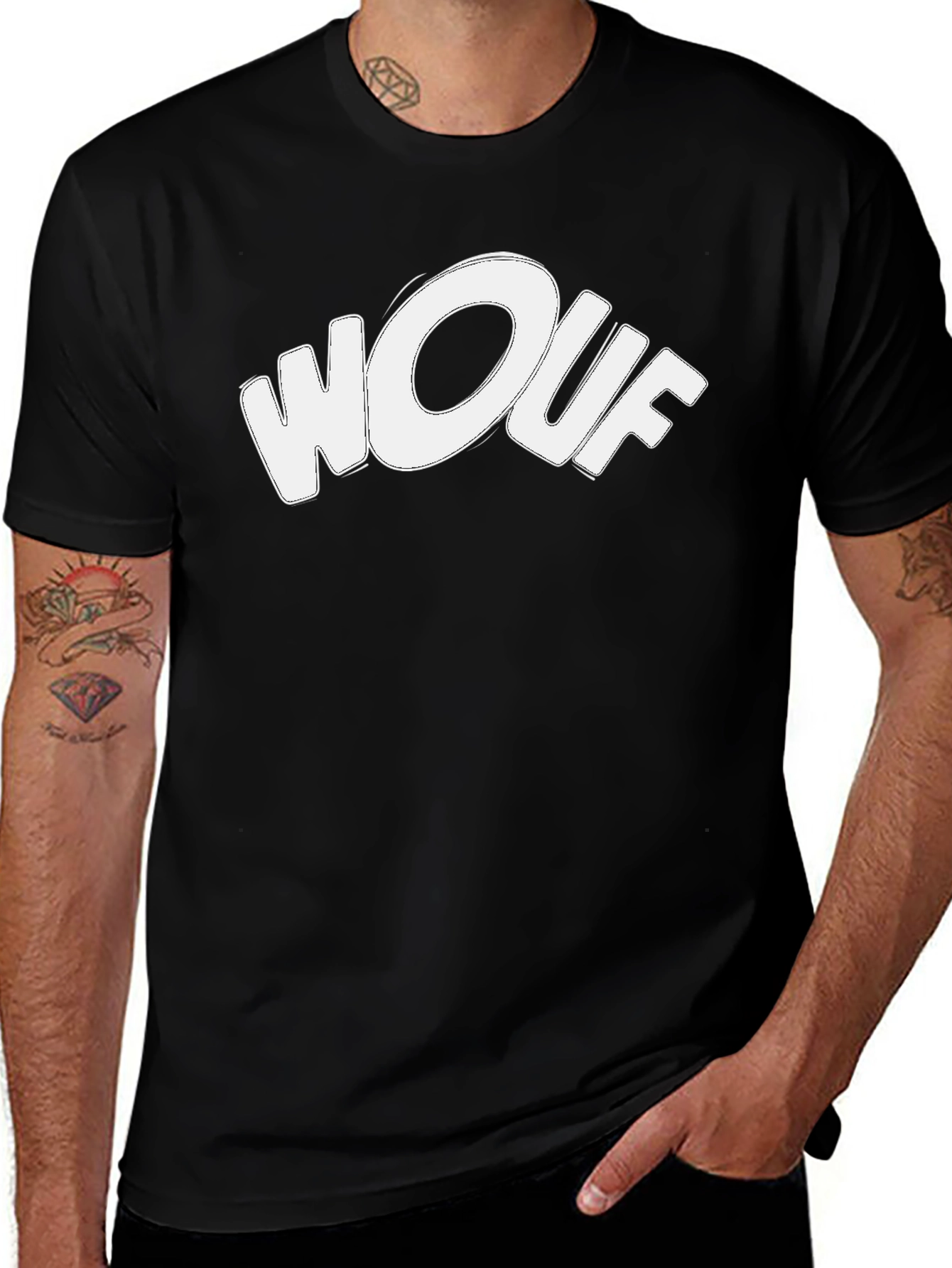 Variant 22 of Wouf Graphic Tee - Stylish Black Cotton T-Shirt
