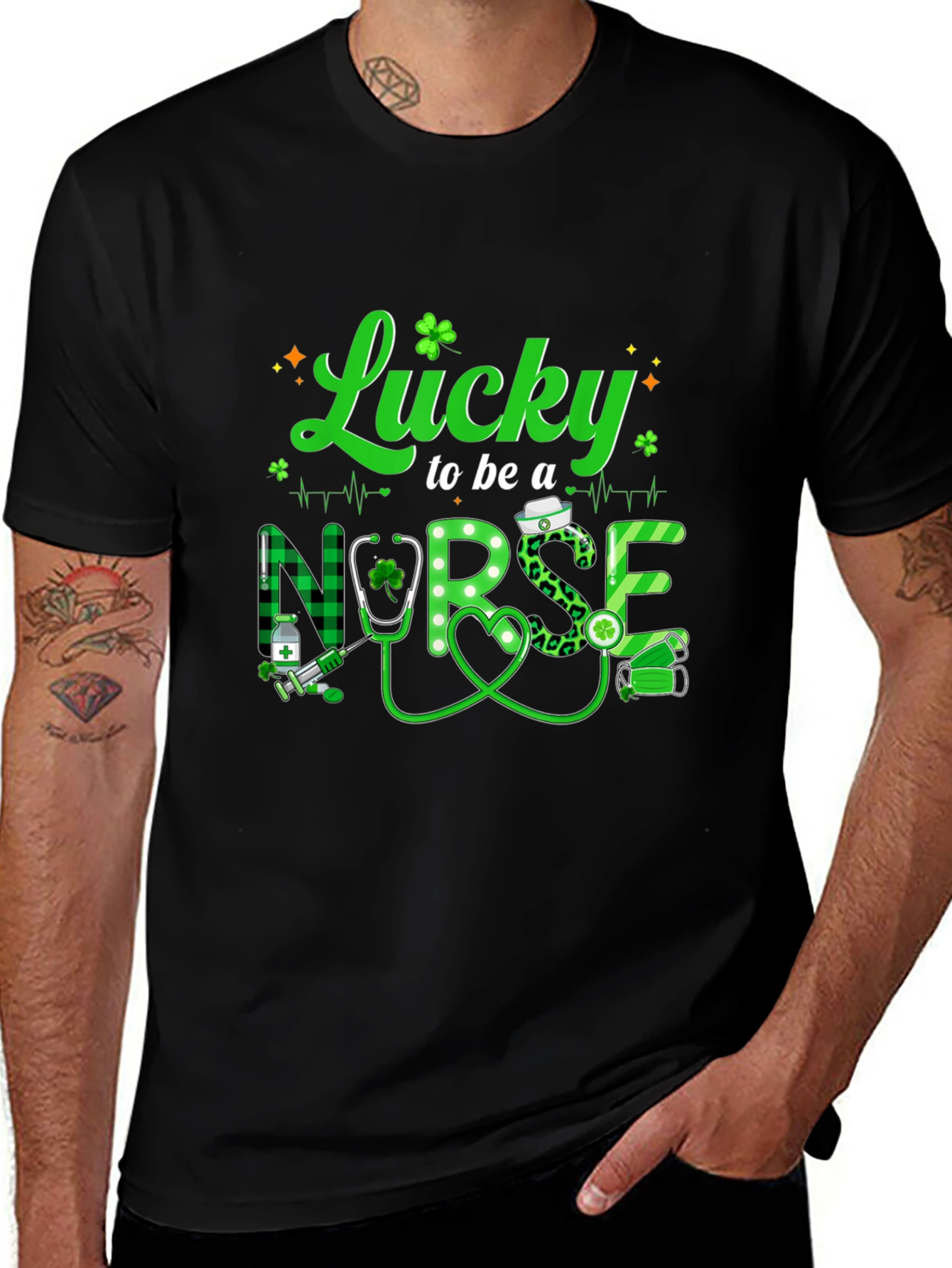 Variant 12 of Lucky to be a Nurse St Patrick's Day Shirt