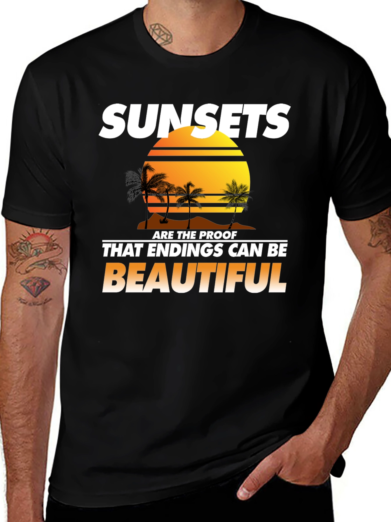 Variant 26 of Sunset Paradise Graphic T-Shirt