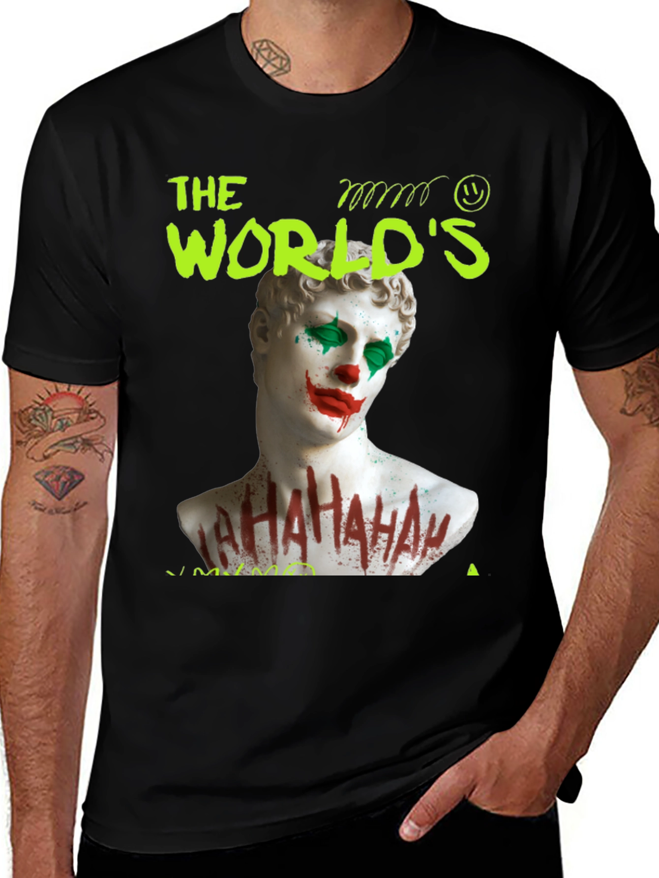 Variant 11 of The World's Joker T-Shirt - Classic Bust Graphic Tee