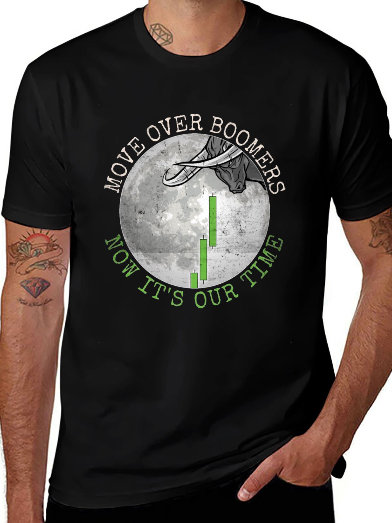 Variant 10 of Move Over Boomers Bull Market T-Shirt