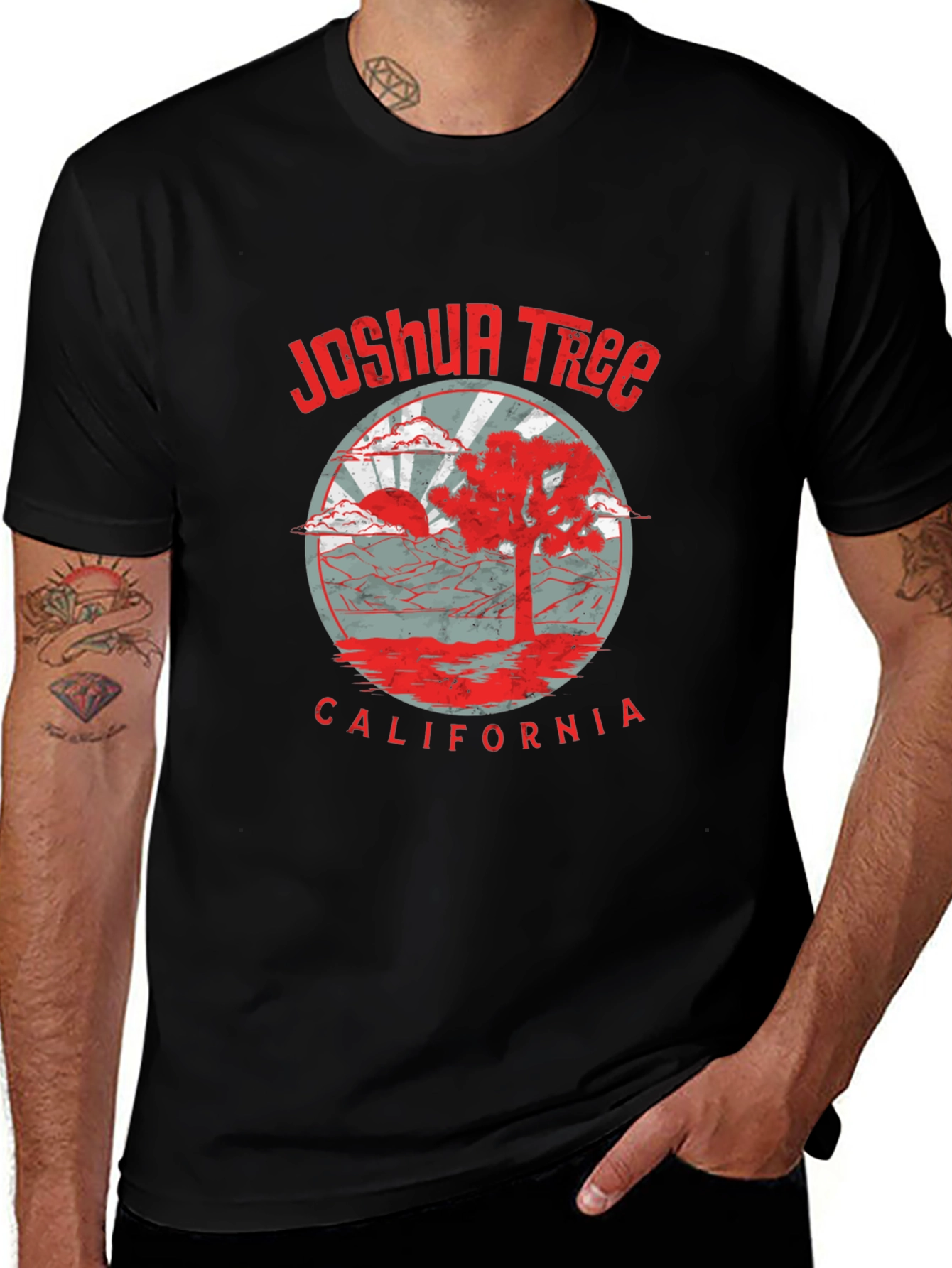 Joshua Tree California Graphic Tee - Retro Style