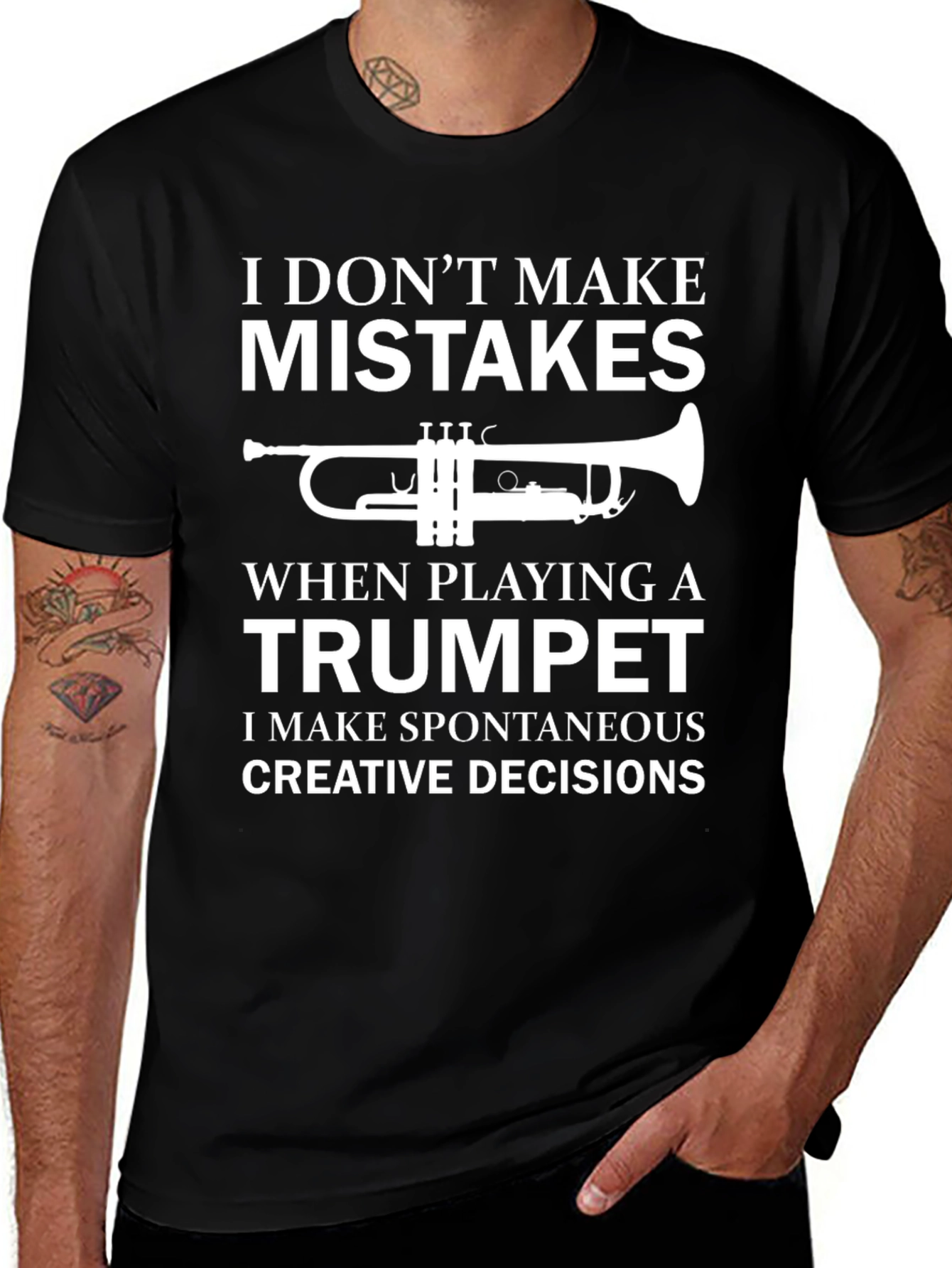 Variant 25 of Funny Trumpet Player Graphic T-Shirt