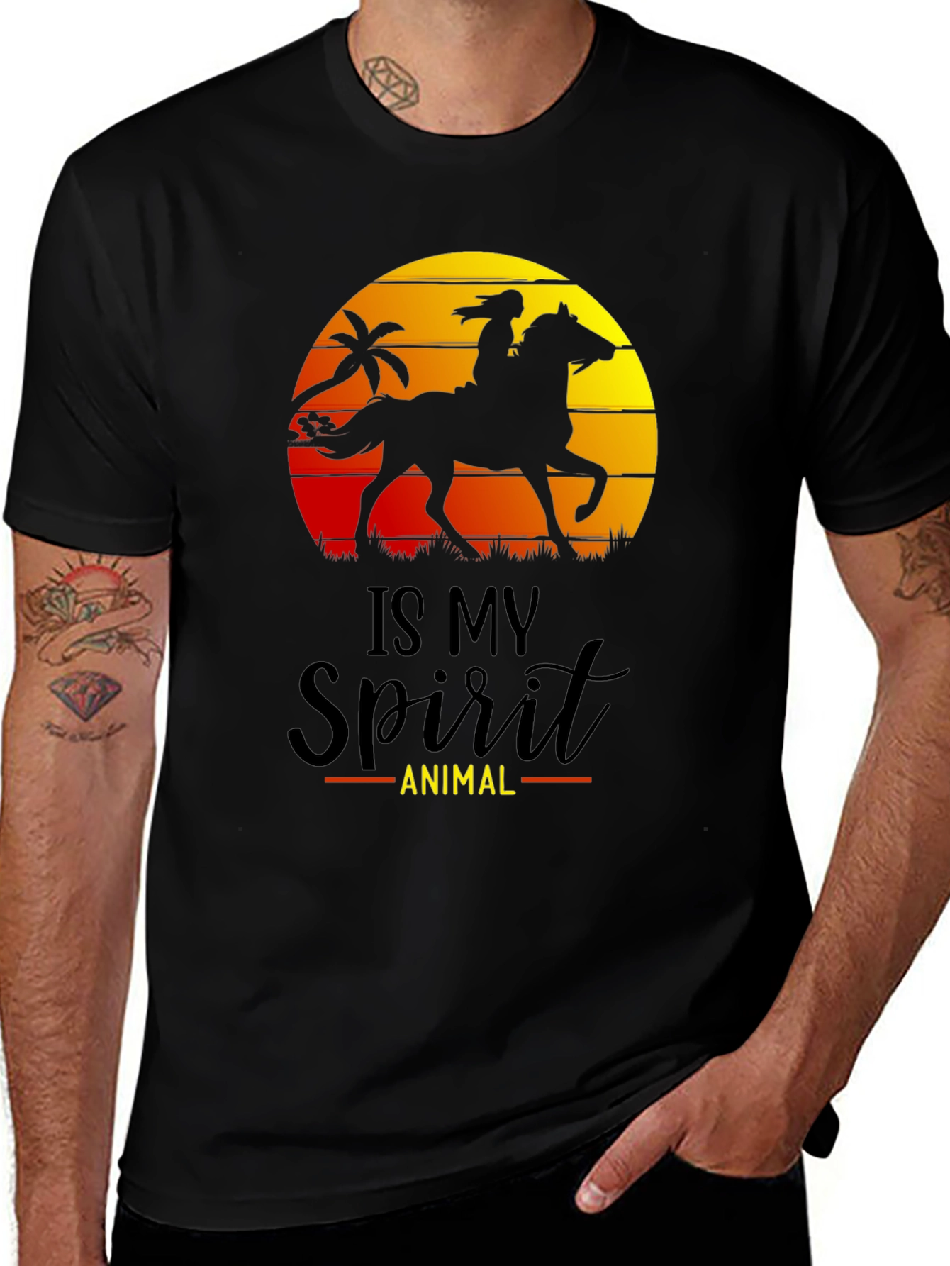 Variant 23 of Horse Spirit Animal Graphic Tee