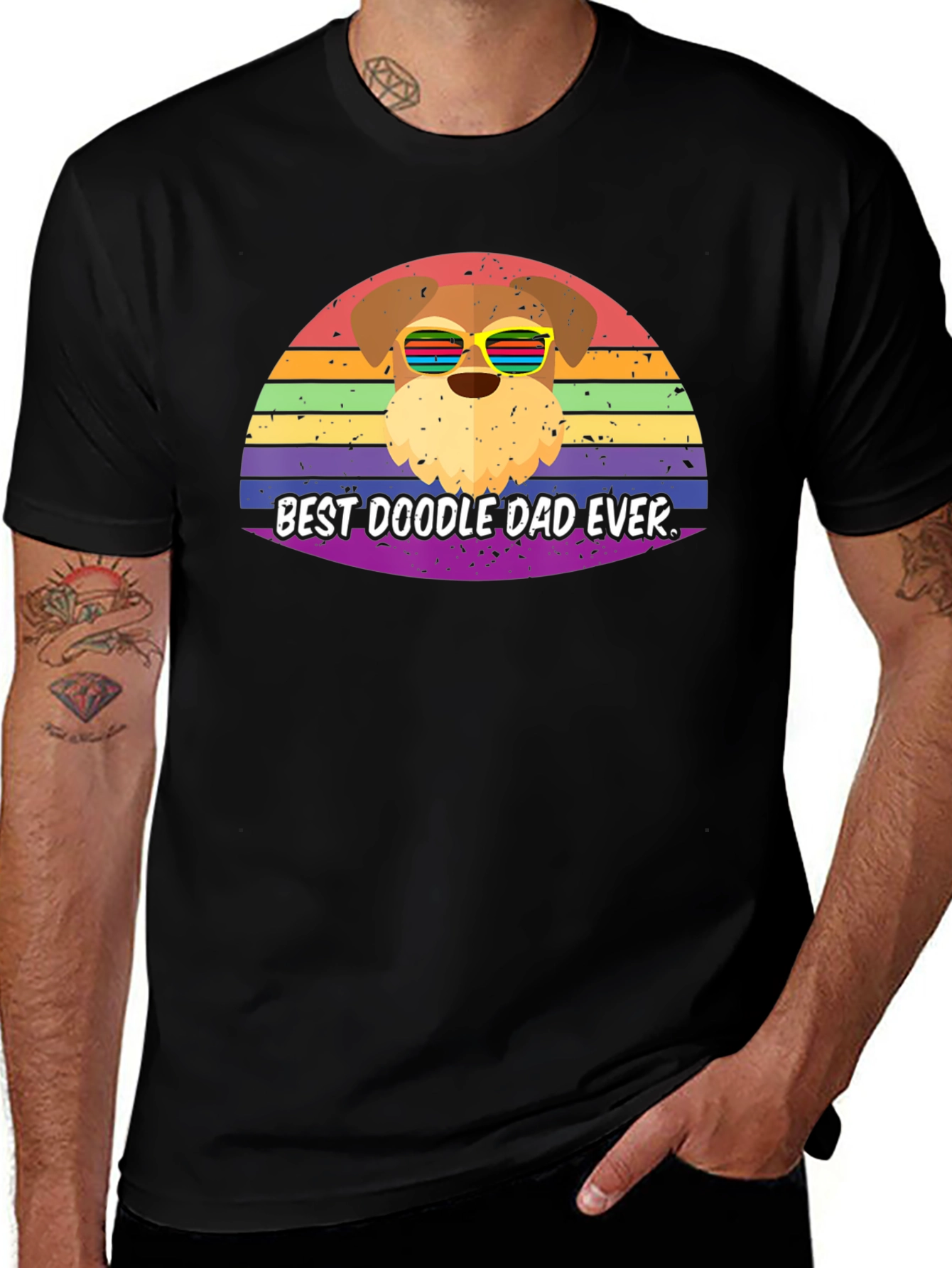 Variant 4 of Best Doodle Dad Ever T-Shirt