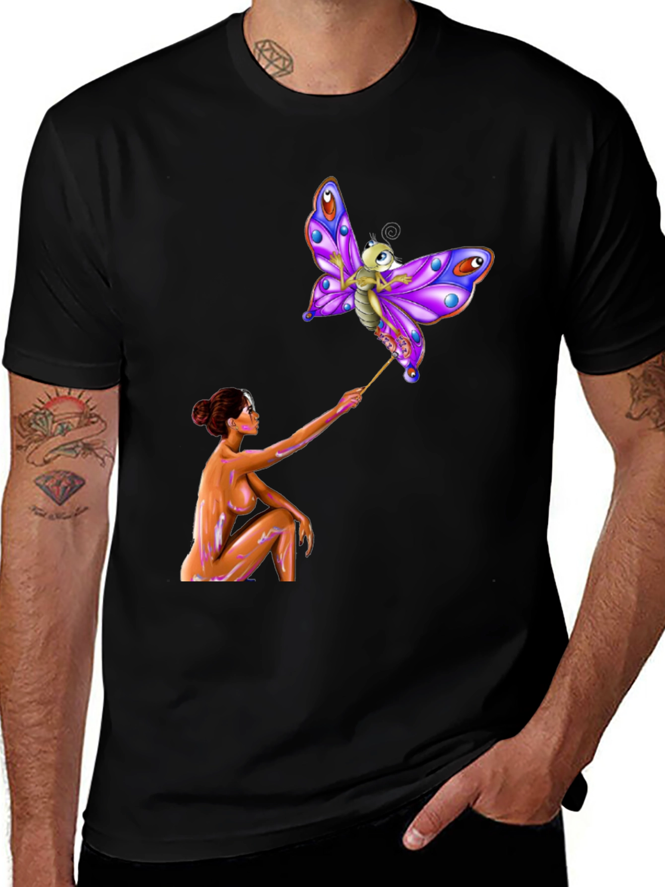 Variant 7 of Butterfly Lady Graphic Tee
